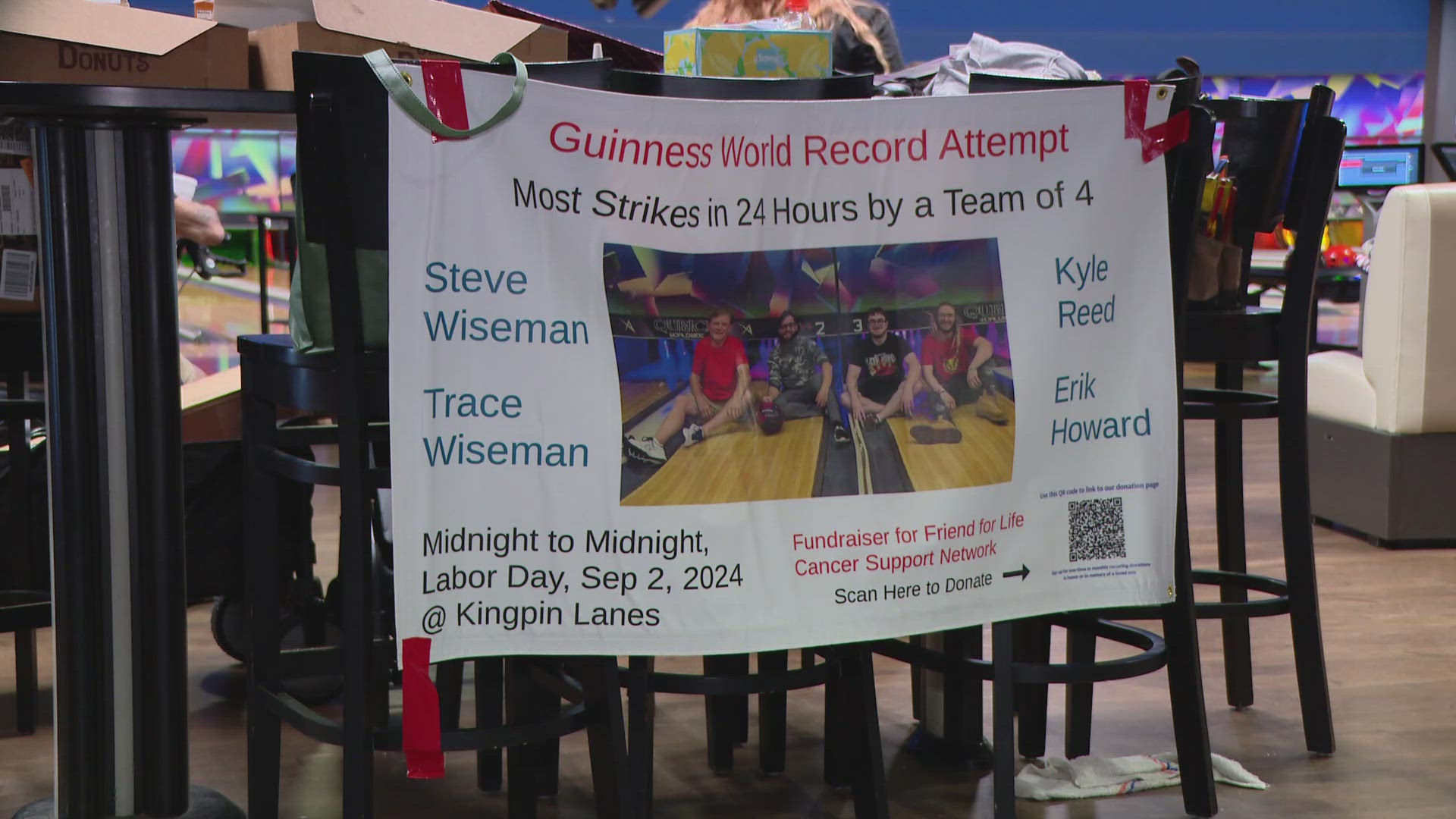 No one had every broken this record, so Guinness set the record at 1,200 strikes.