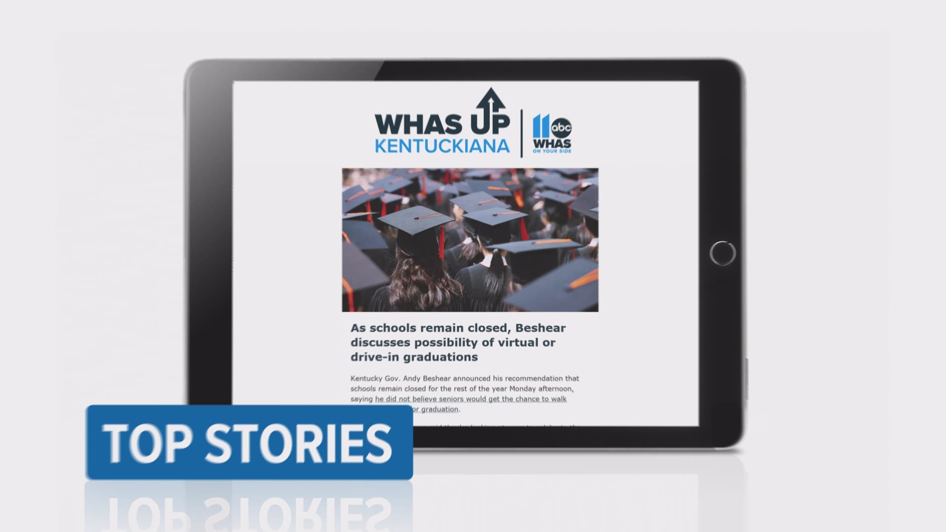 Get WHAS Up Kentuckiana—our newsletter delivered directly to your inbox. We'll give you the day's top stories, the forecast and Video of the day.