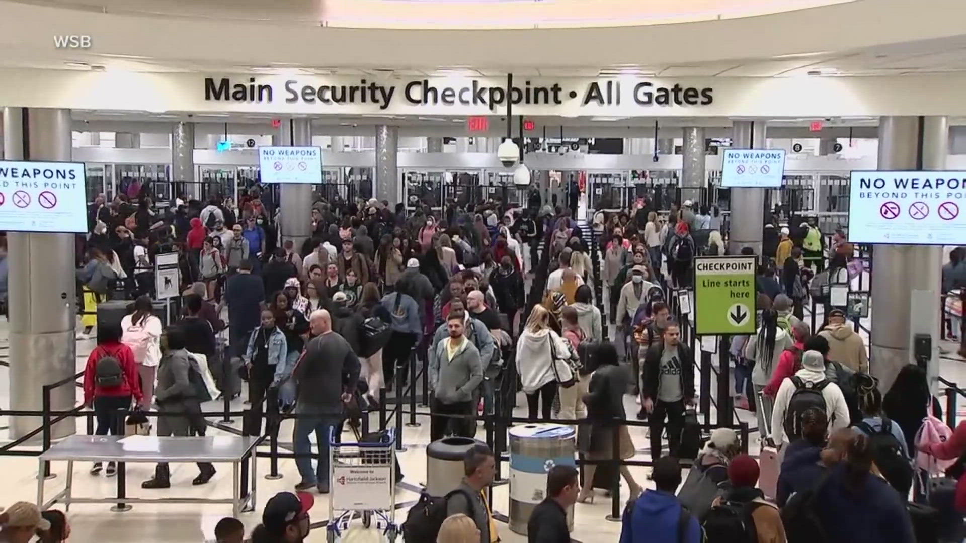 A crush of travelers are packing airports around the country on Wednesday. Roads are also busy as people head out to Thanksgiving destination.