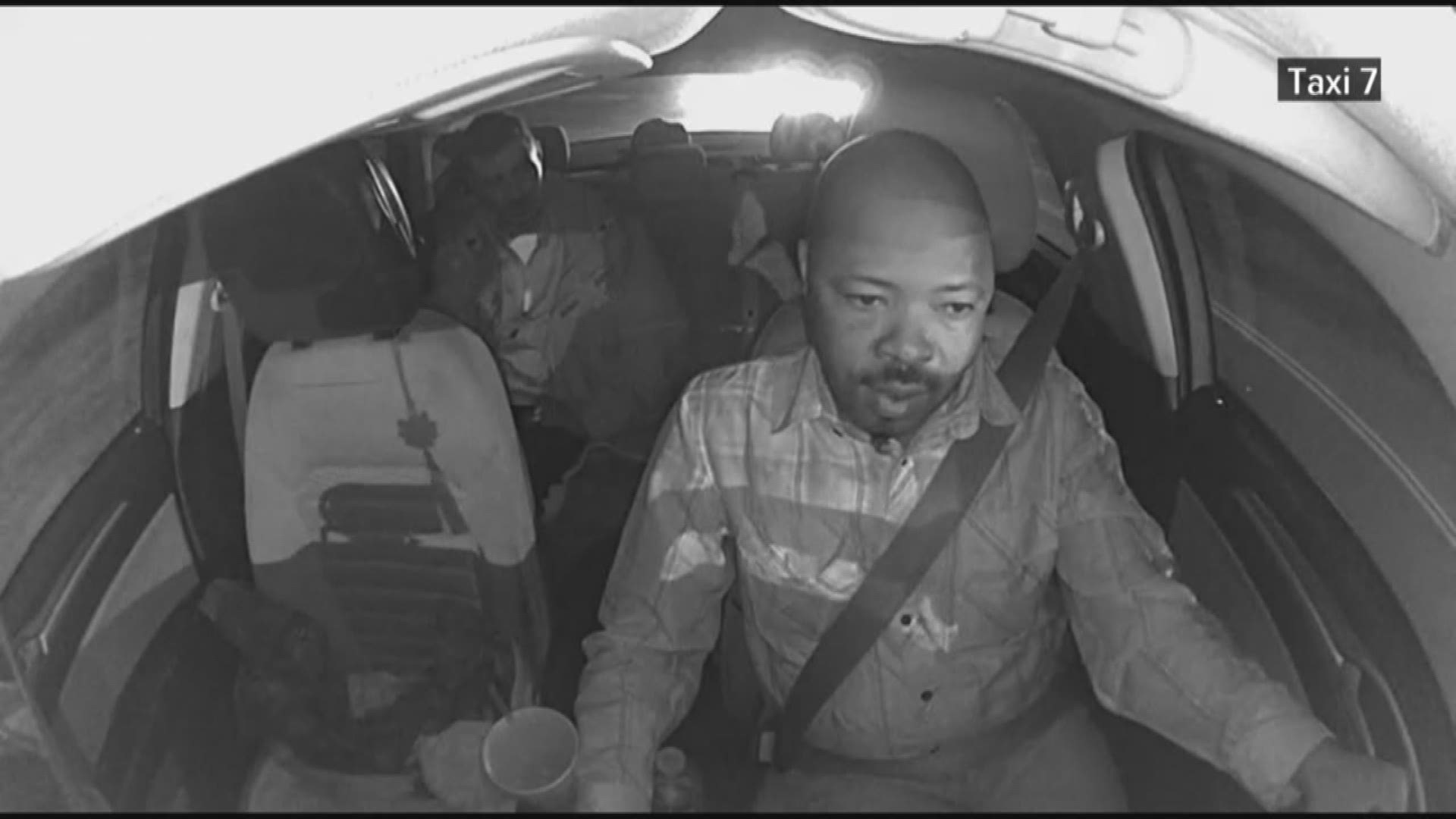 Video released of man knocking cab driver unconscious with bottle