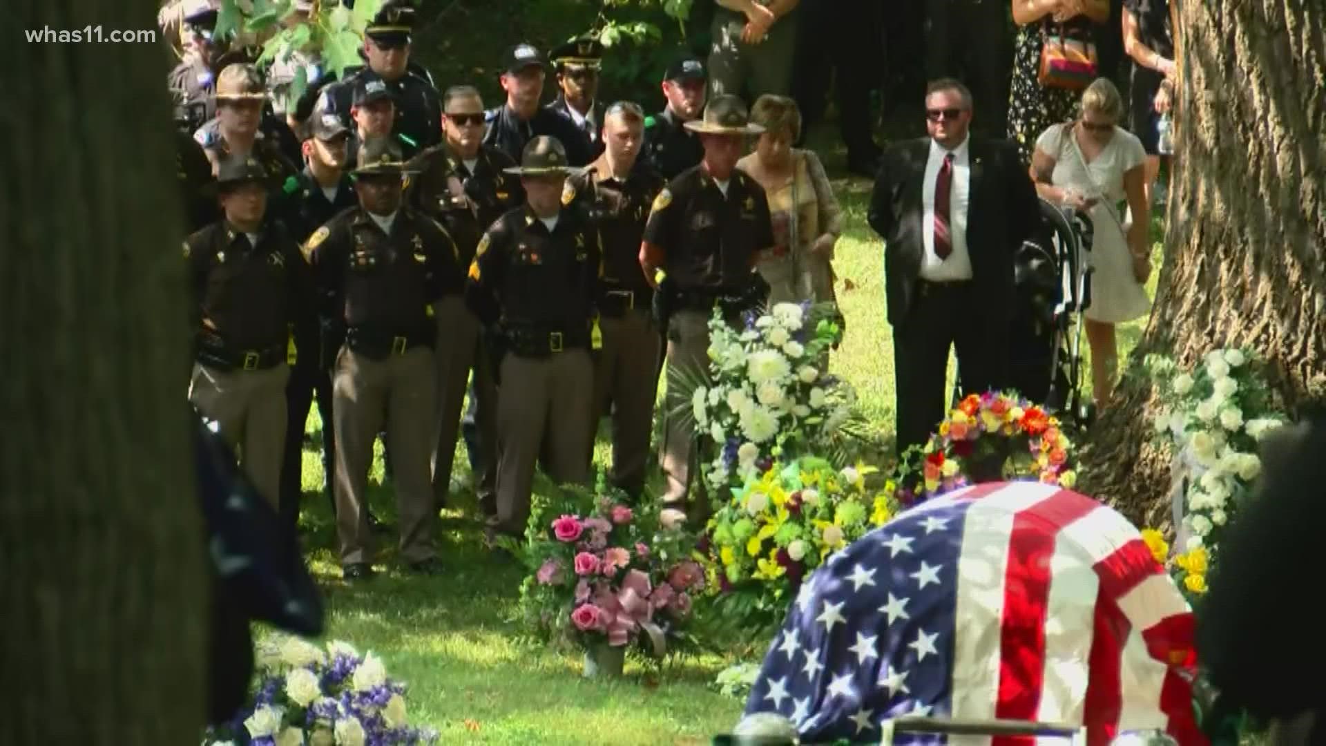 Deputy Shirley's family and friends, along with multiple law enforcement agencies and community members, gathered to honor the fallen deputy as he was laid to rest.
