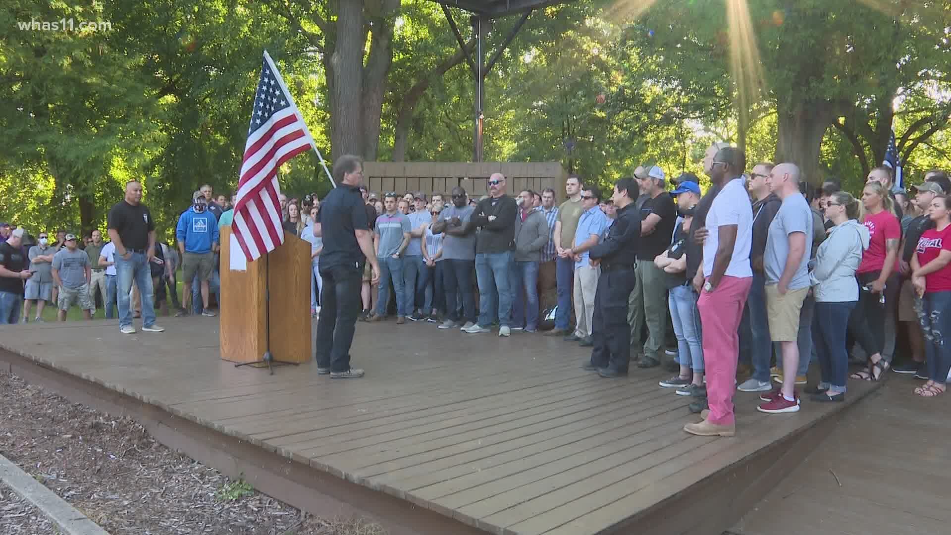 LL Retired LMPD officer George Rodman said current officers and peaceful protesters have the same goal – trying to make a difference. But he says they're treated ver