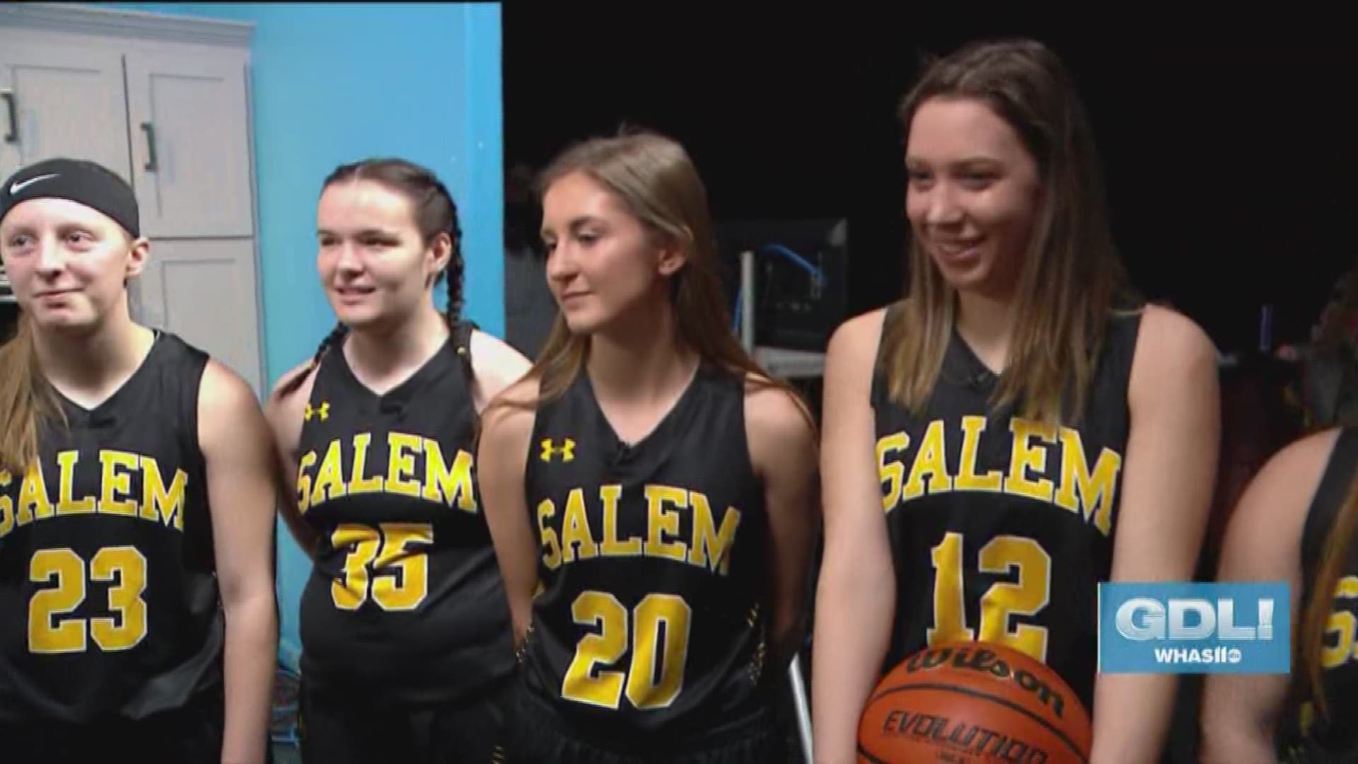 The Salem High School Lady Lions basketball team stopped by Great Day Live after winning their first championship title ever.