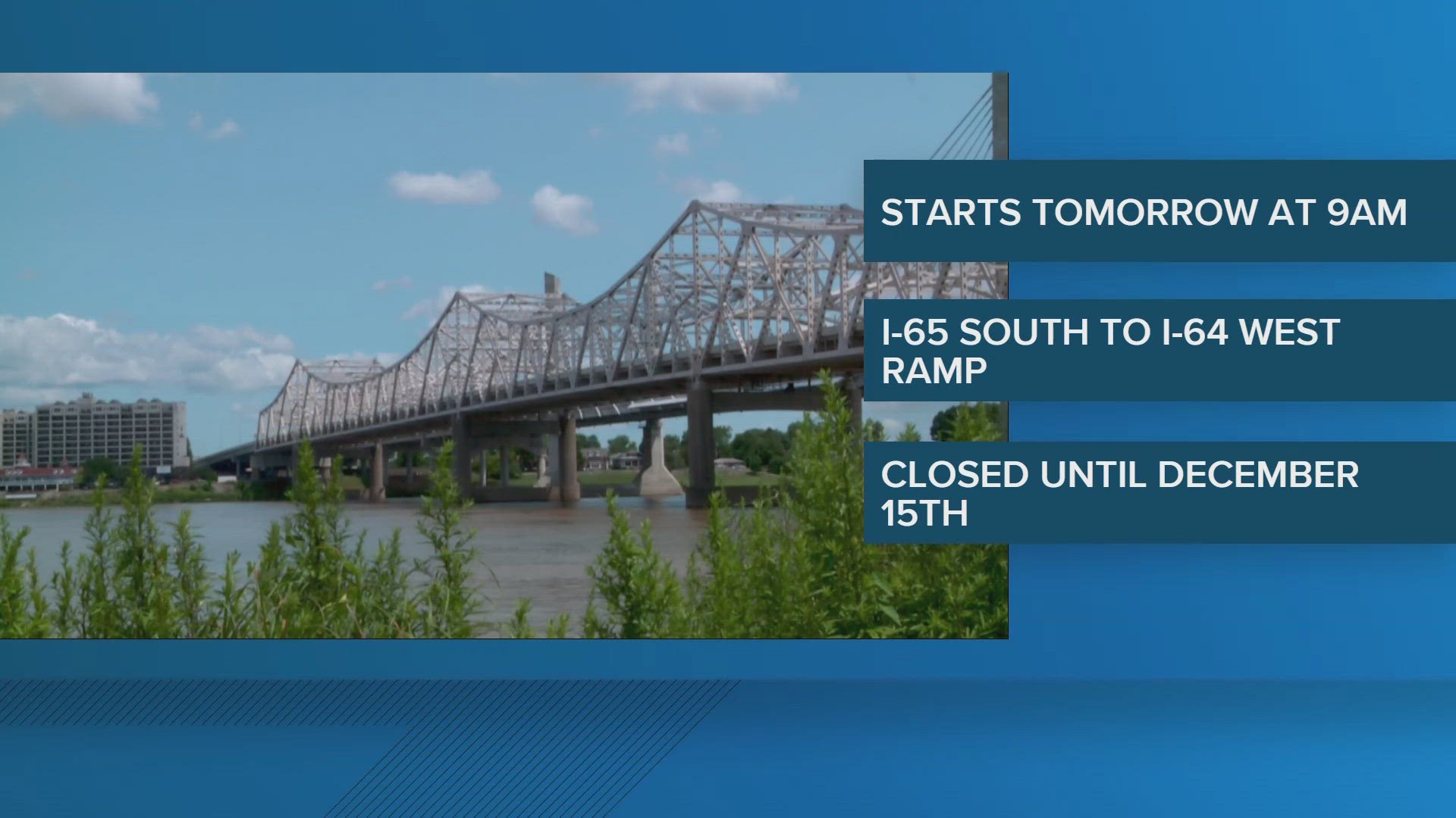 West Ramps I-65 South ramp closure begins Tuesday; Here's when it will reopen ...
