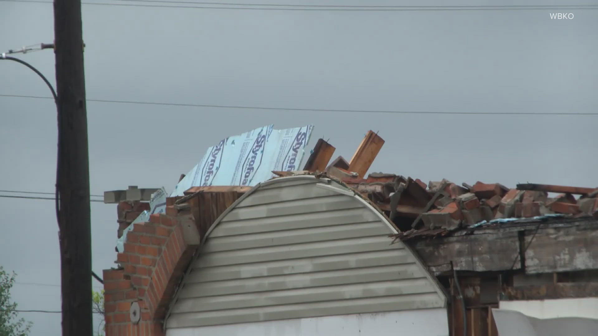The National Weather Service said a survey in Logan County is still possible.