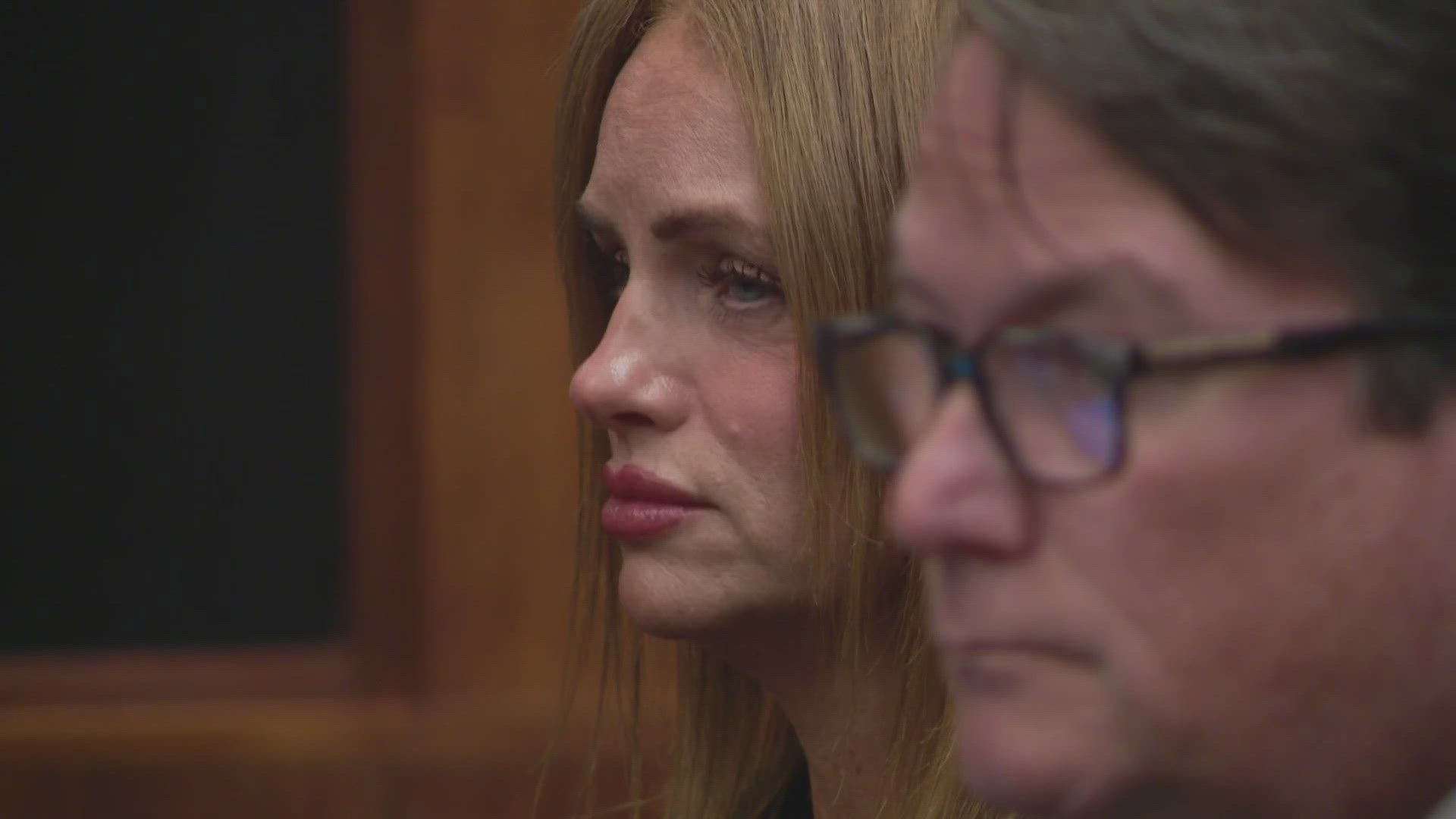 She pleaded guilty to five counts of theft and five counts of tax evasion.