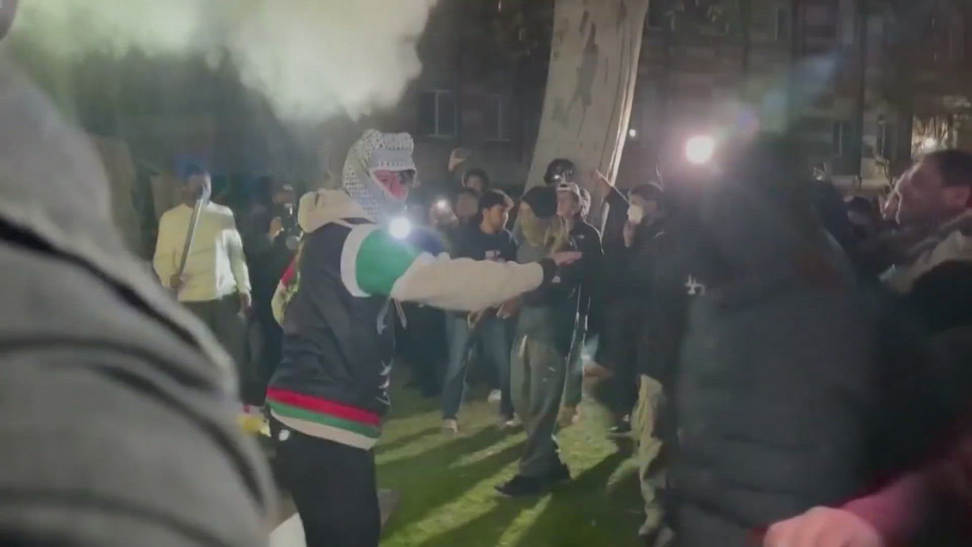 Classes were canceled on Wednesday at UCLA following clashes between protestors that exploded.