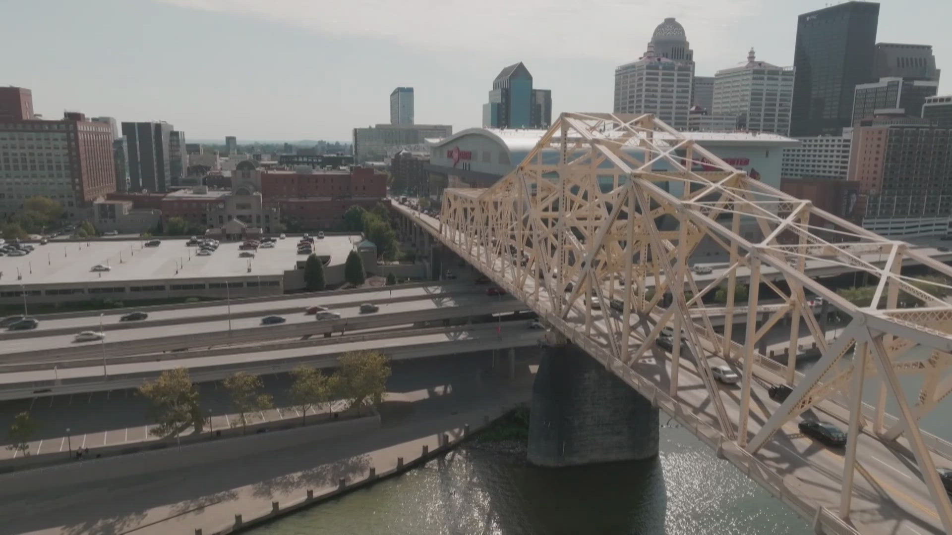 KYTC proposes reducing Clark Memorial Bridge to 3 lanes | whas11.com