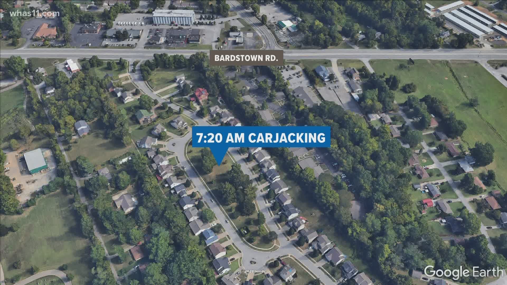 Police said the adult and juvenile were taken into custody after a carjacking later leading to a robbery in Jefferson County on Tuesday.
