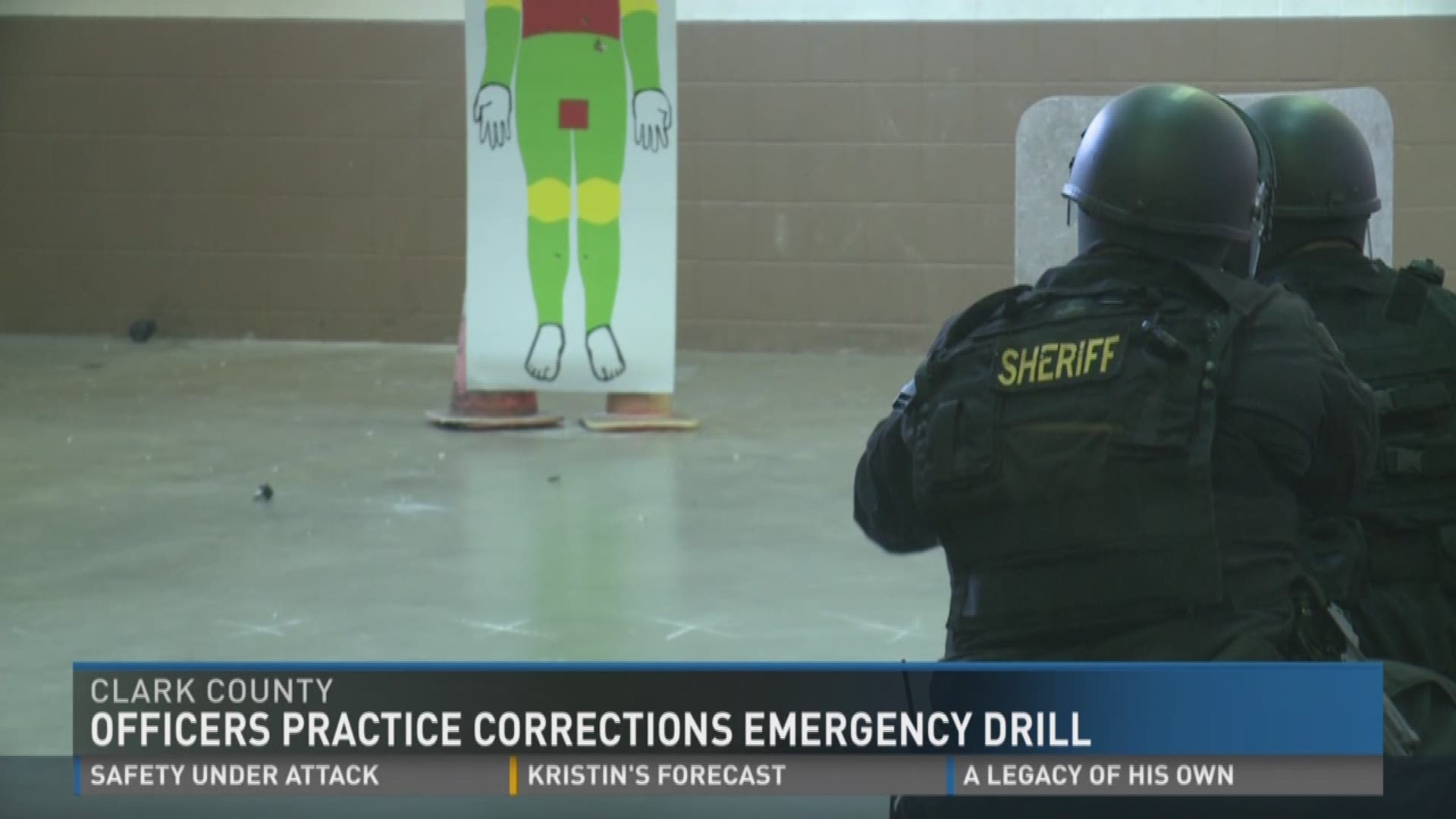 Officers practice corrections emergency drill