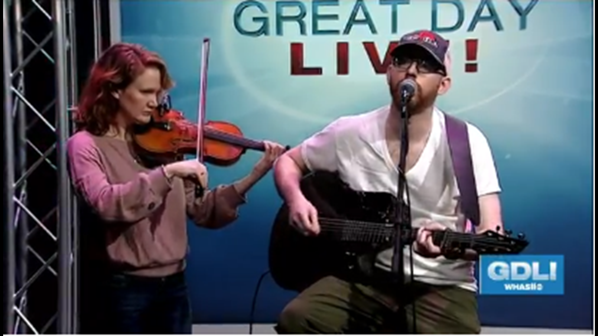 Musician Kyle Zornes performed with Emily Miller on Great Day Live.