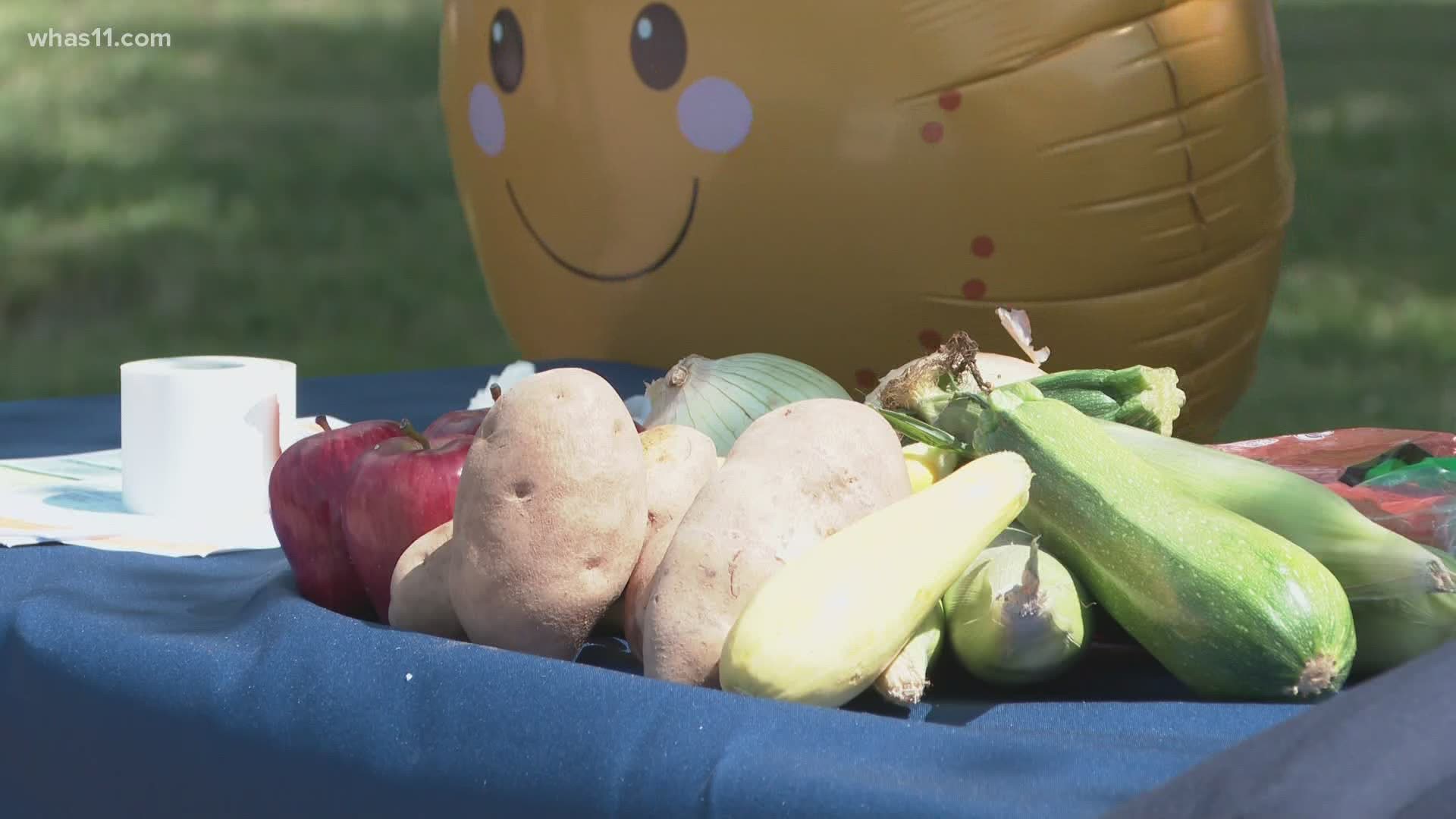 the school system teamed up with Louisville-based creation gardens