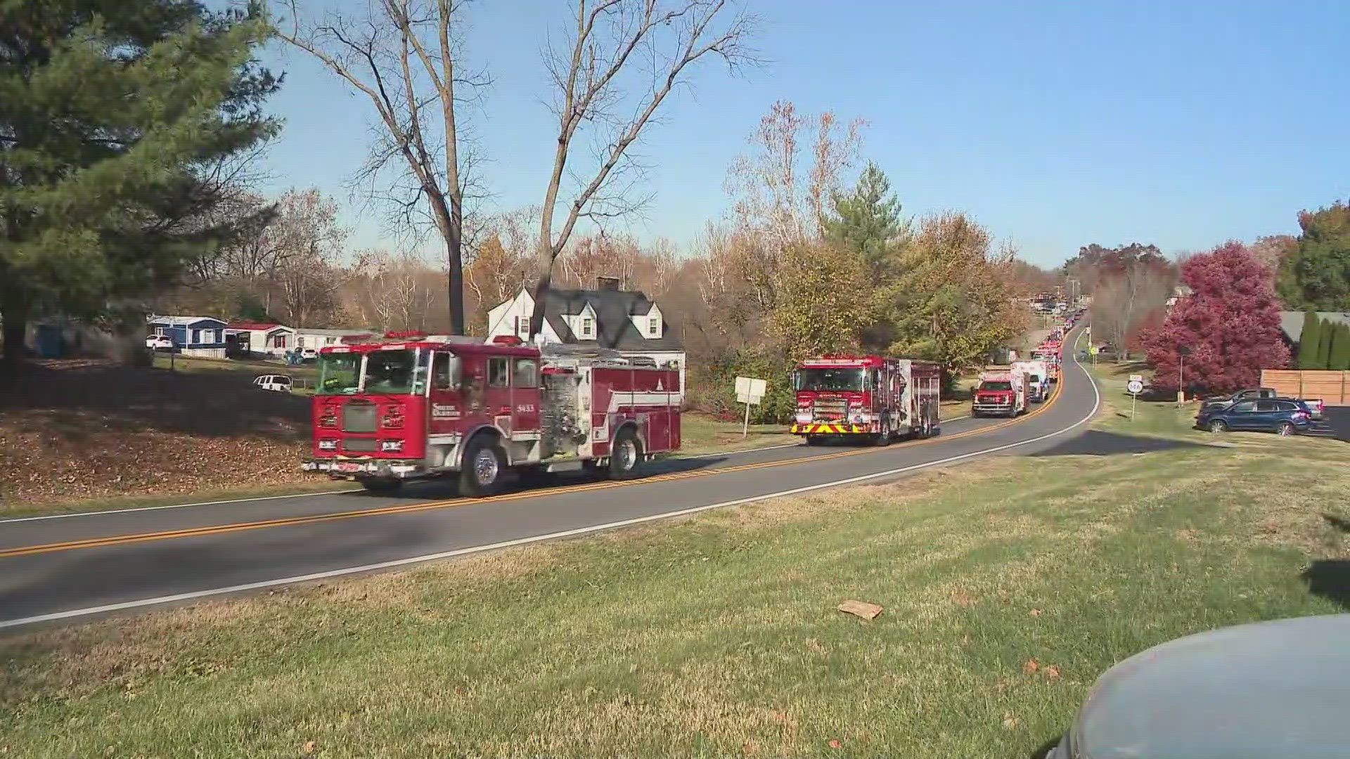 According to an official, the Ballardsville firefighter was working a scene Saturday evening when he experienced a medical emergency.