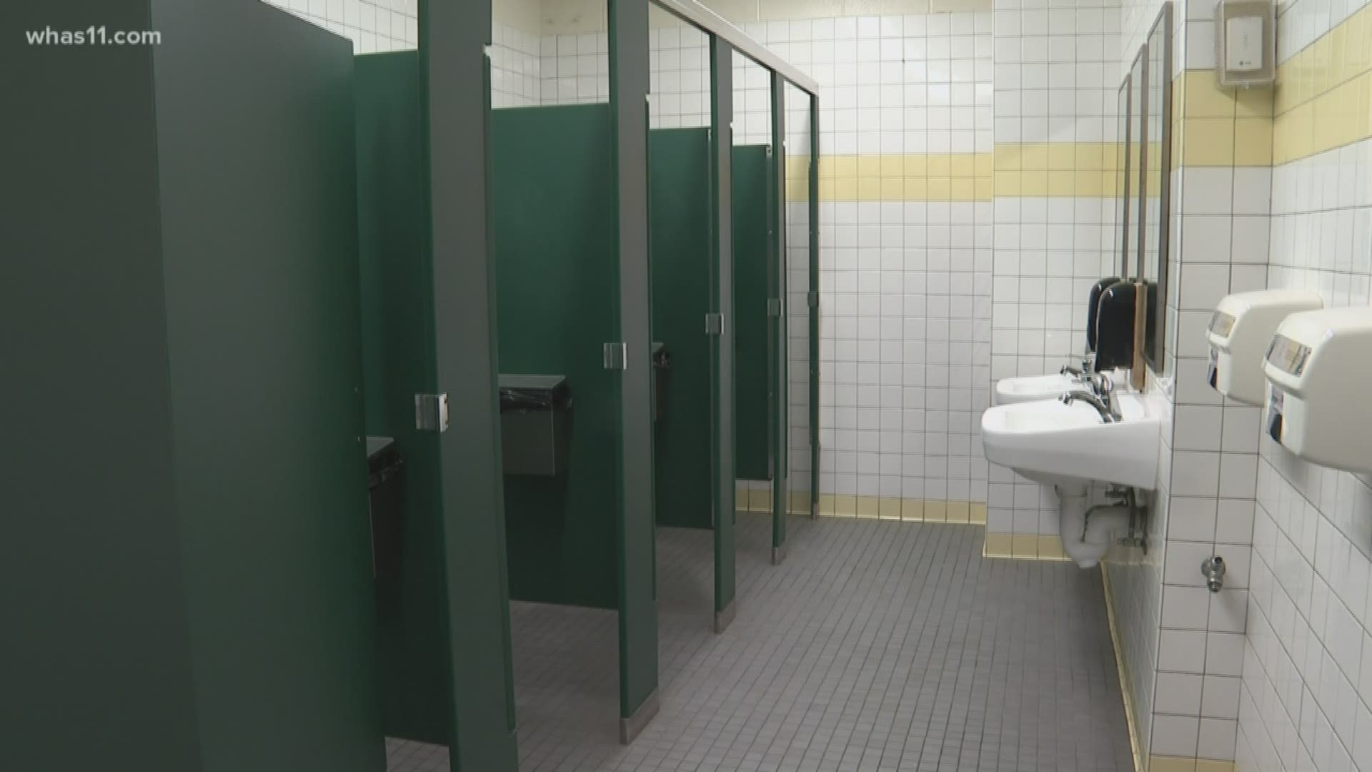 The school implemented a policy at the beginning of last school year to lock hallway bathrooms during class periods.