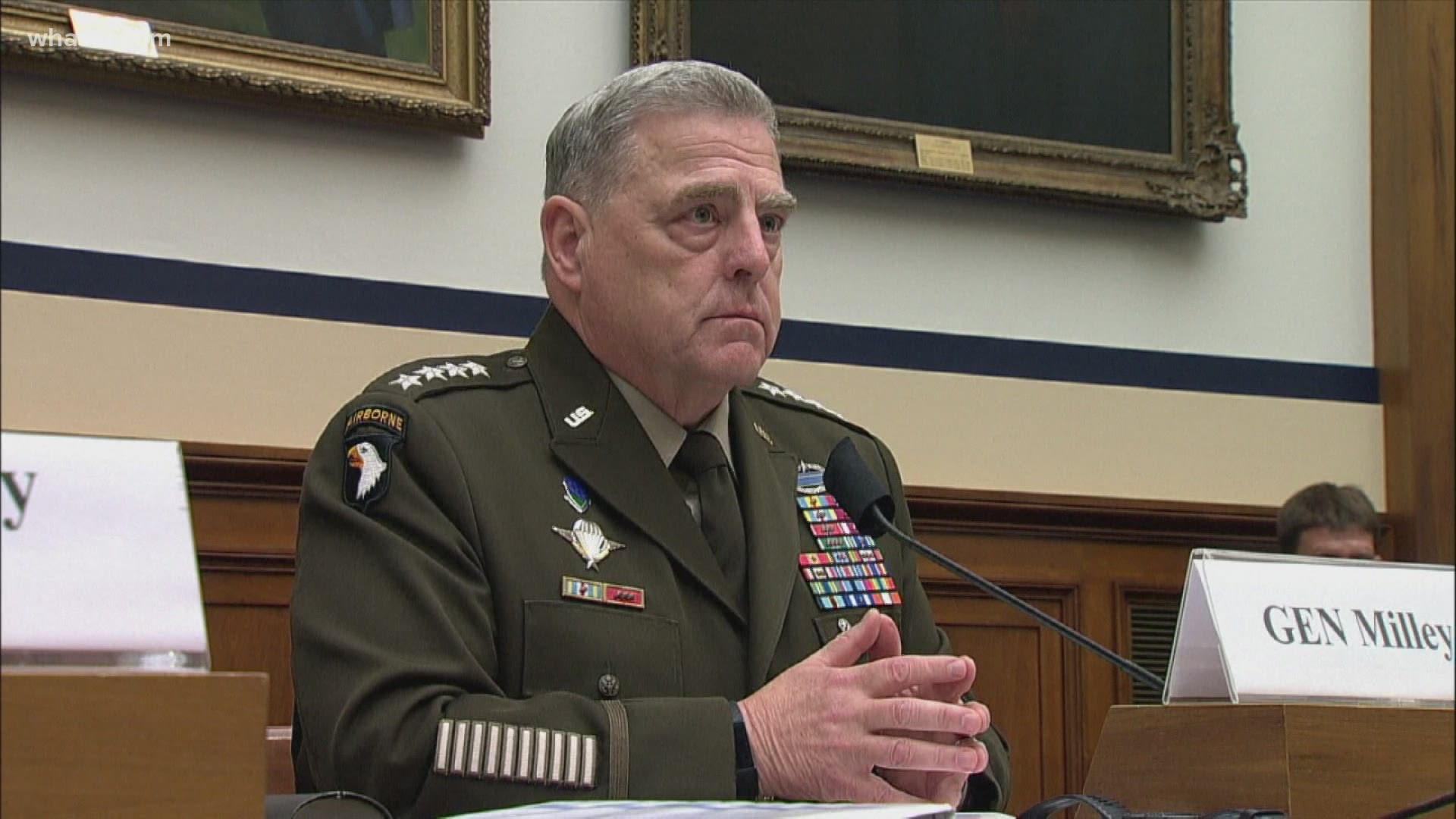 Gen. Mark Milley, the chairman of the Joint Chiefs of Staff, defended the right of West Point students to discuss race after some Republican congressmen complained.