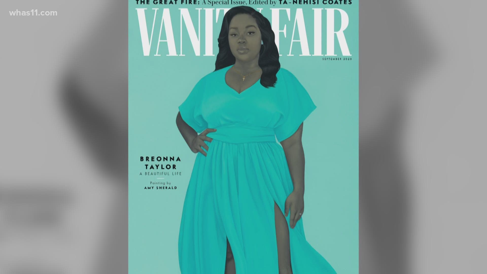In Vanity Fair, Amy Sherald says Breonna's portraits draws from her life. With her hand on her hip and gaze straightforward, nothing about the picture is passive.