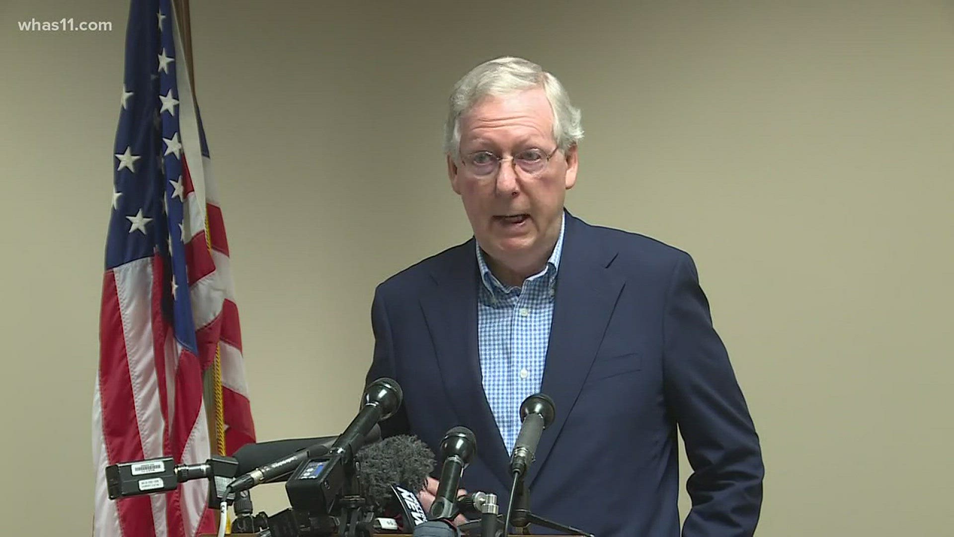McConnell is a big UofL fan and he said he had complete confidence in the new president Neeli Bendapudi.