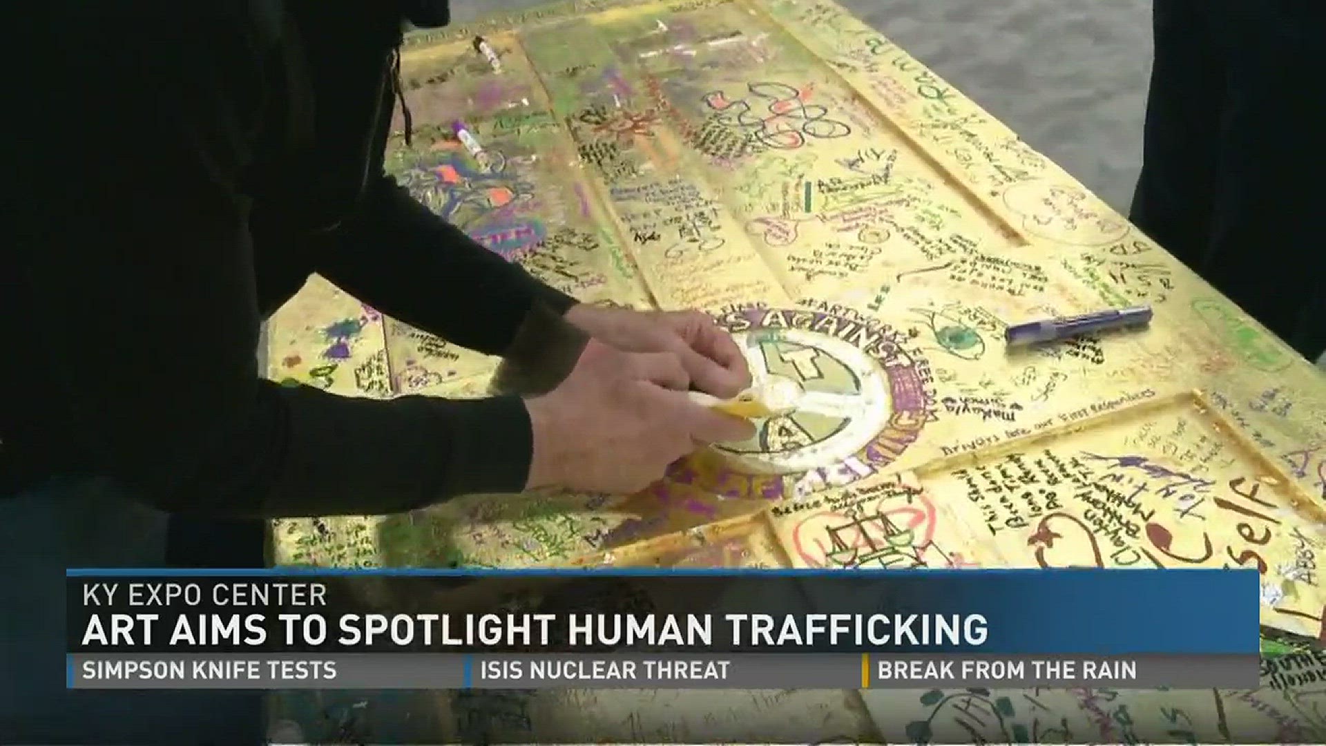Art aims to spotlight human trafficking