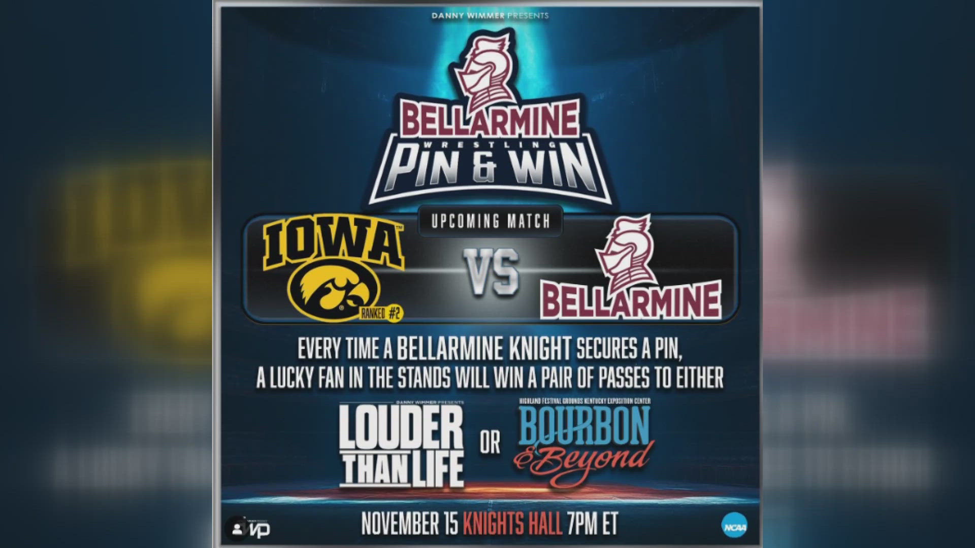 If you attend the match, you could win one of ten sets of tickets to Louder Than Life or Bourbon and Beyond the school is giving away.