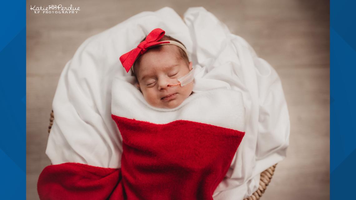 UofL Hospital NICU Babies Pose In Their Holiday Best, Louisville KY