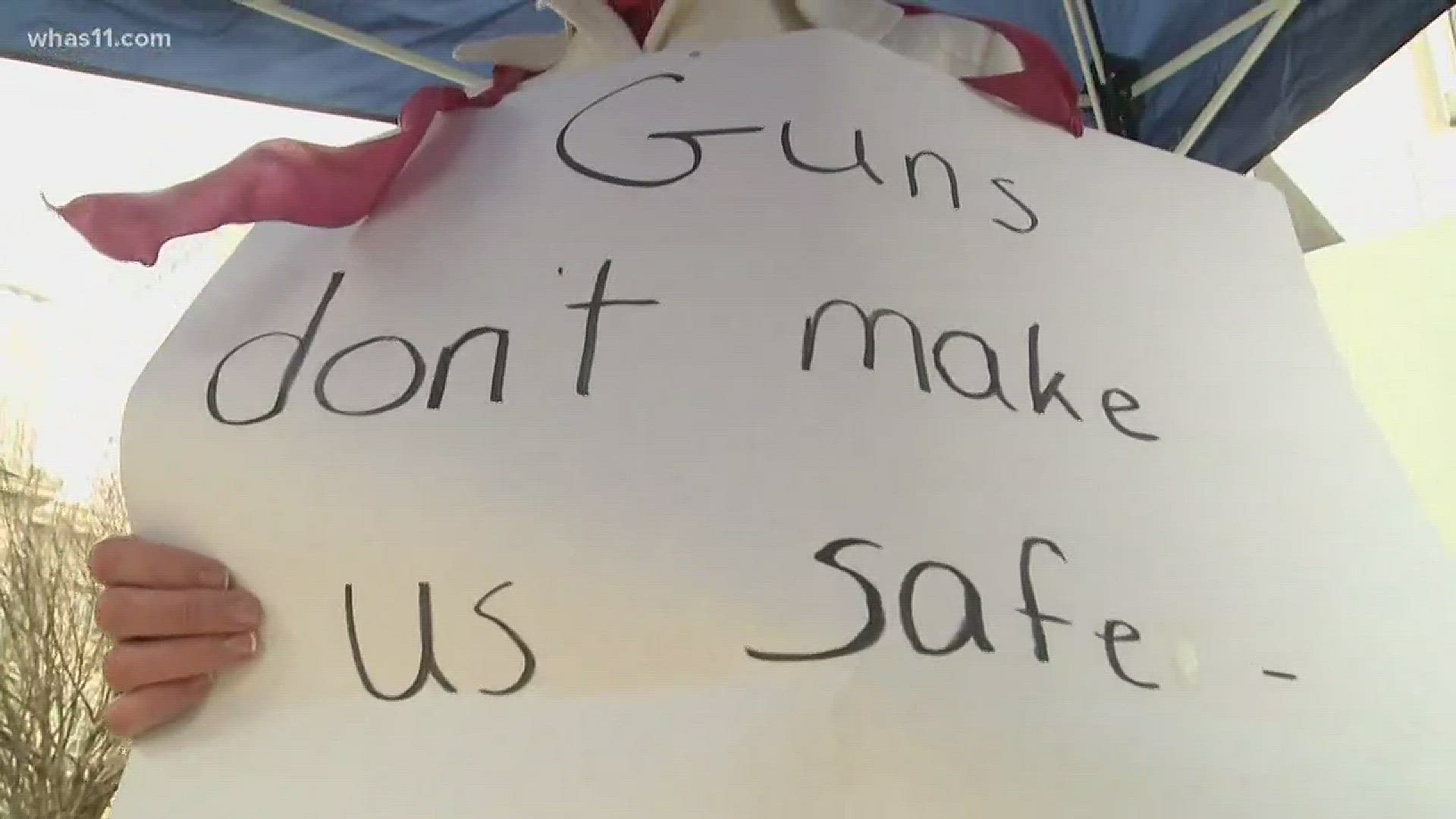 Teachers protest proposed gun laws
