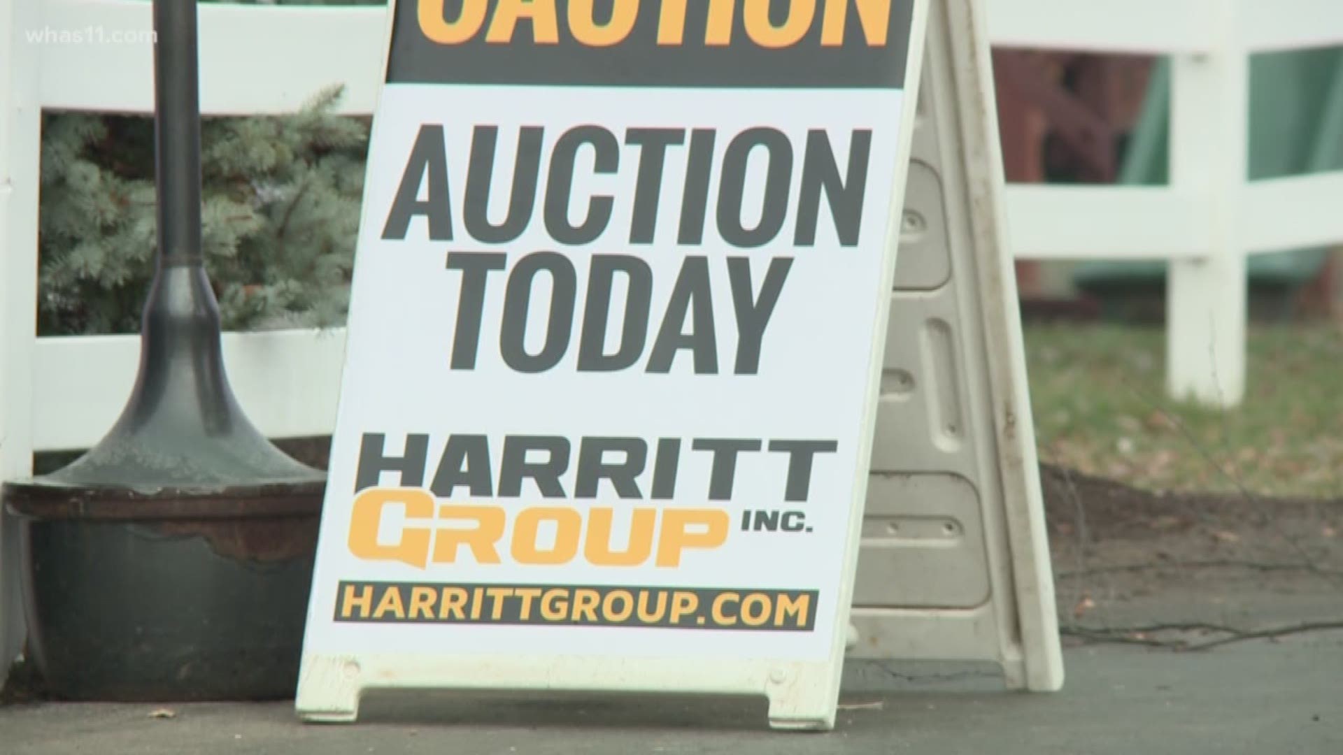 The Huber's Family Farm and Restaurant went on the auction block Saturday and four buyers sharing the bid of $2.7 million.
