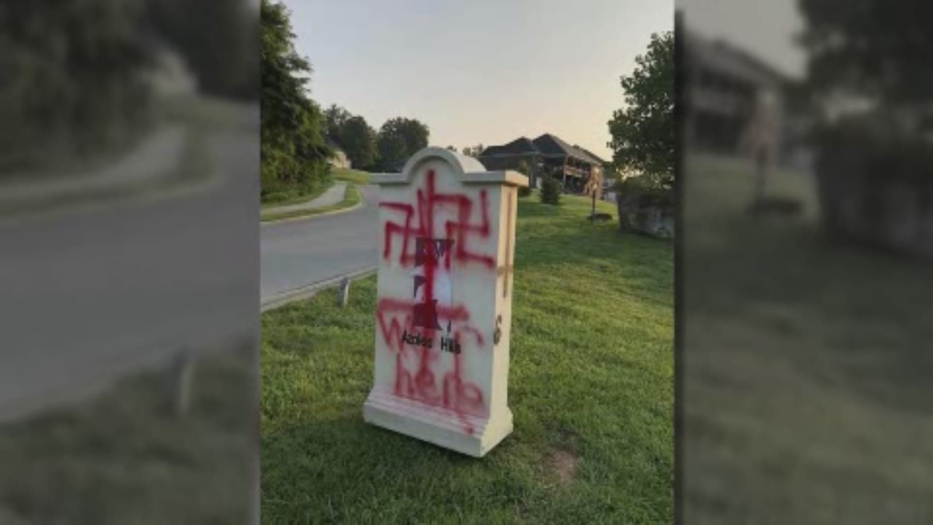 Swastikas showing up over the weekend in Floyds Knobs - hitting a retirement home and a New Albany, Floyd County school bus.