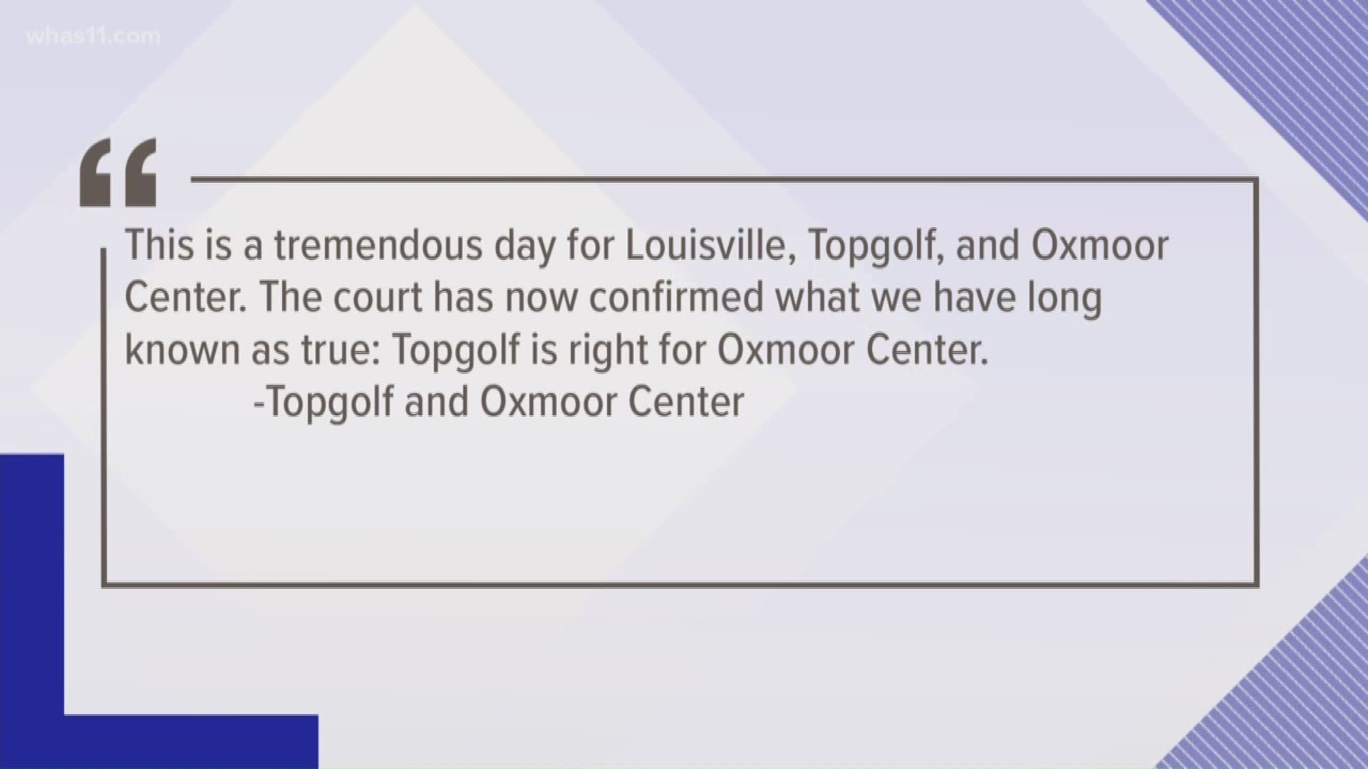 In filings and in court attorney Steve Porter, representing the Hurstbourne homeowners, said Topgolf was not registered to do business in the state at the time of their application.