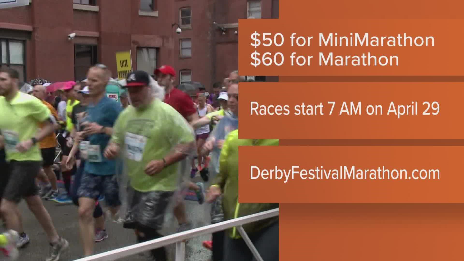 Registration for the Derby's mini and full marathons open Sept. 8. In honor of the 50th anniversary, registration for the mini is just $50 until 11 a.m. Sept. 10.