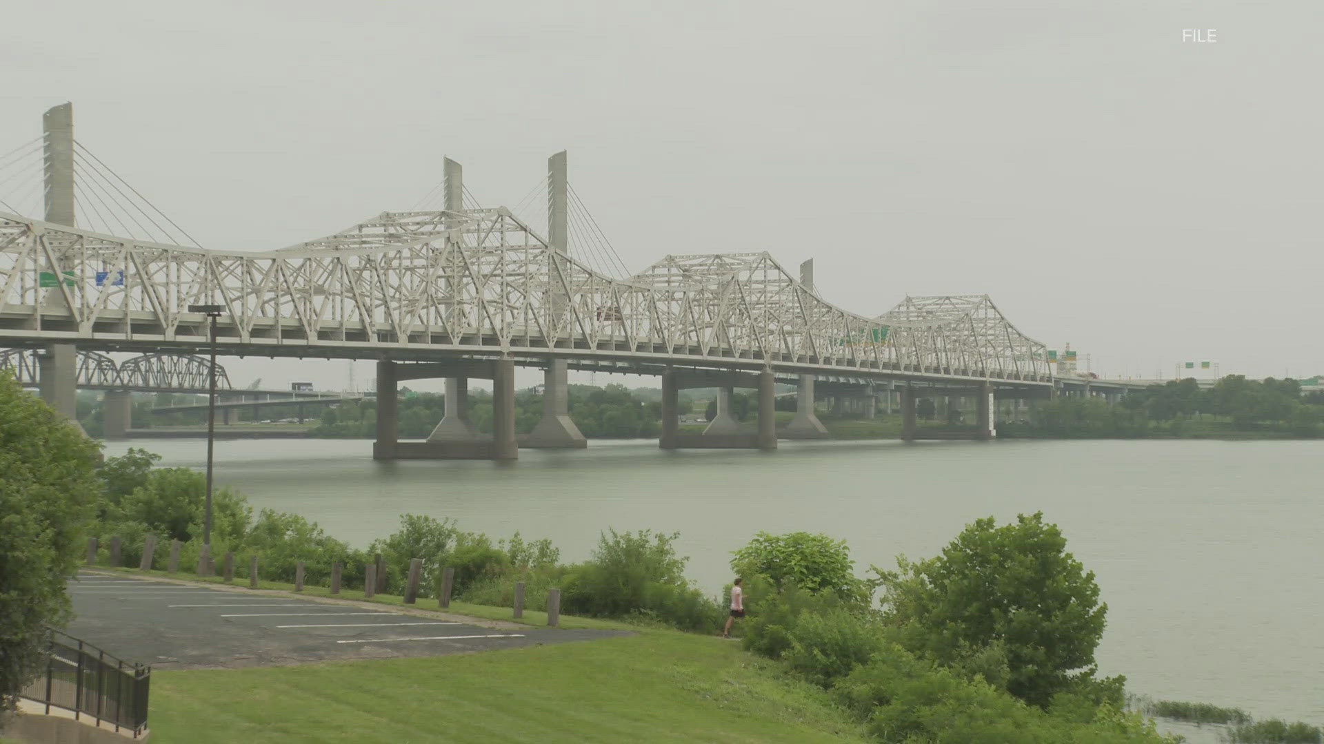 All westbound lanes of the Sherman Minton Bridge are closed for the next nine days.