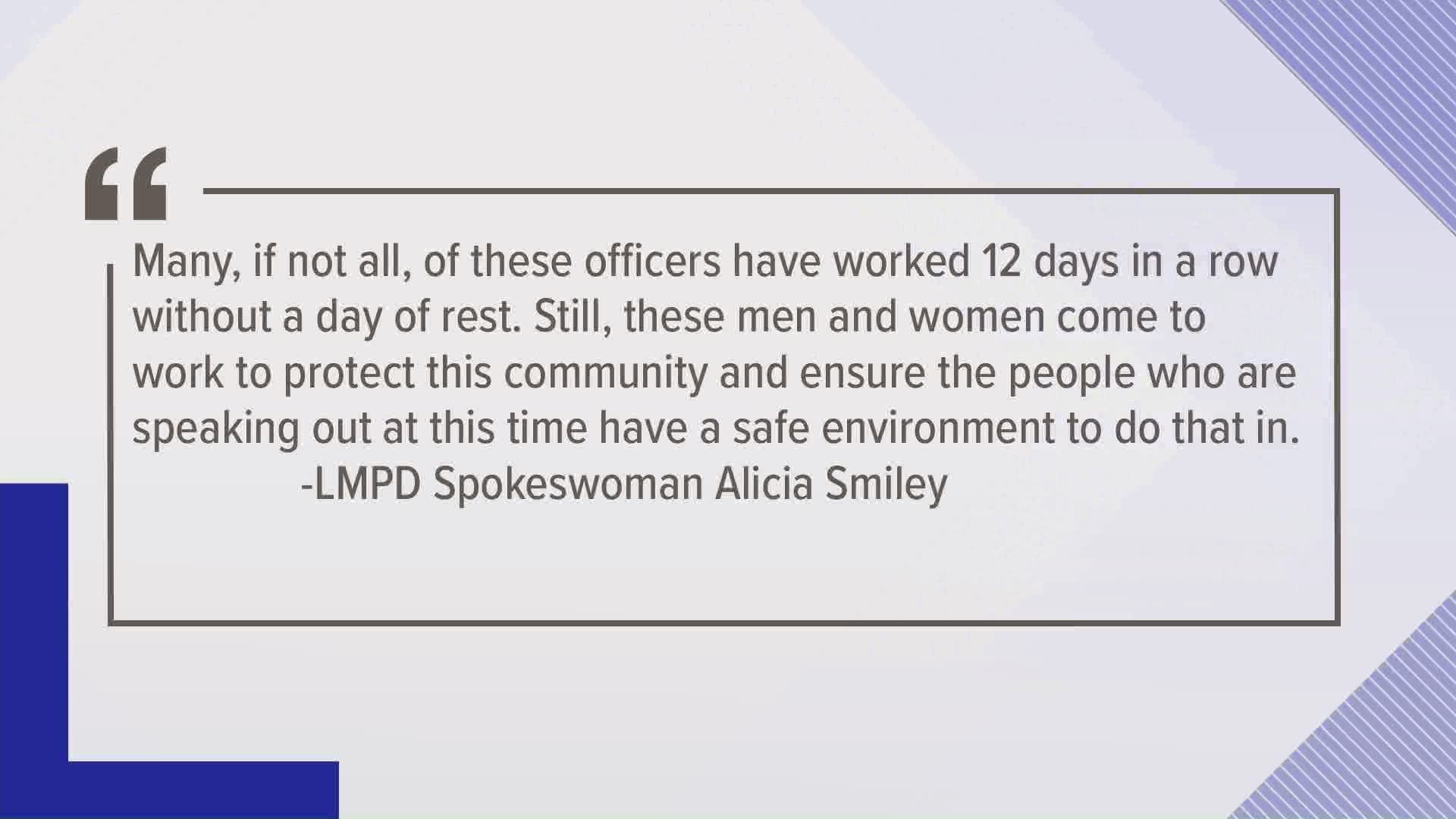 After rumors surfaced that Louisville Metro Police officers were leaving the force due to recent protests in the city, the department is addressing those rumors.