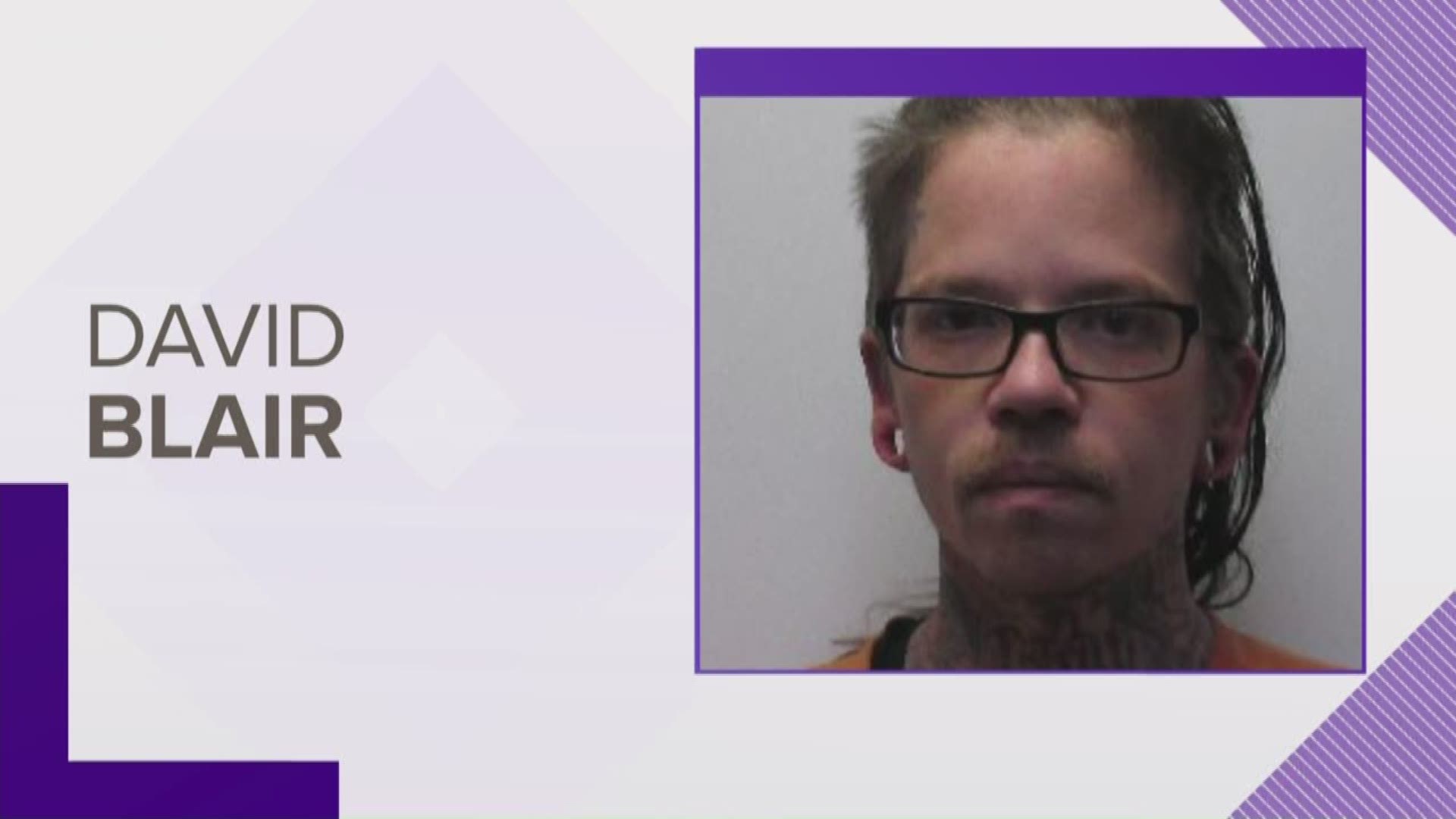 David Blair was living in a condo near Clarksville Middle and High School, but that's not what he told officials. He was arrested this week.