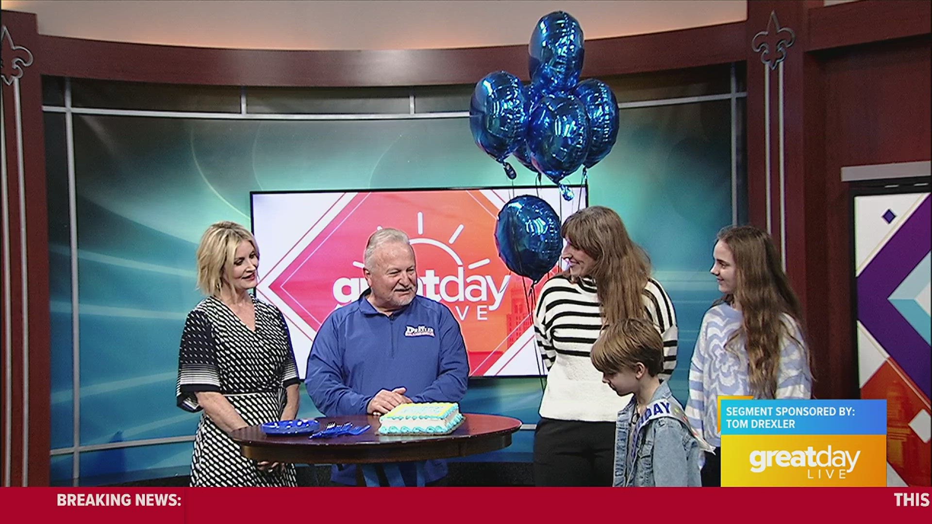 A fan of Tom Drexler is surprised for his birthday by Drexler himself.