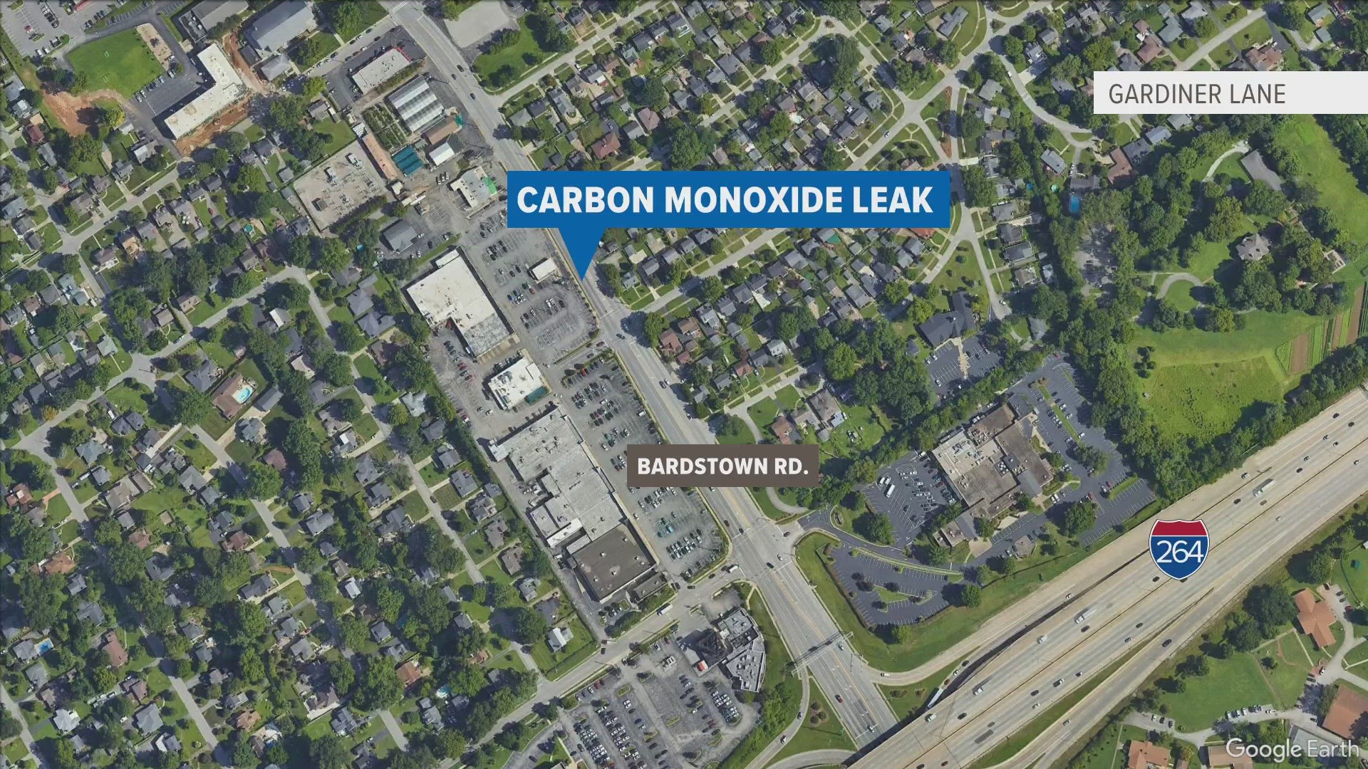 According to Louisville Fire (LFD) officials, crews were dispatched to the 3000 block of Bardstown Road at 11:30 a.m. on reports of a possible gas leak.
