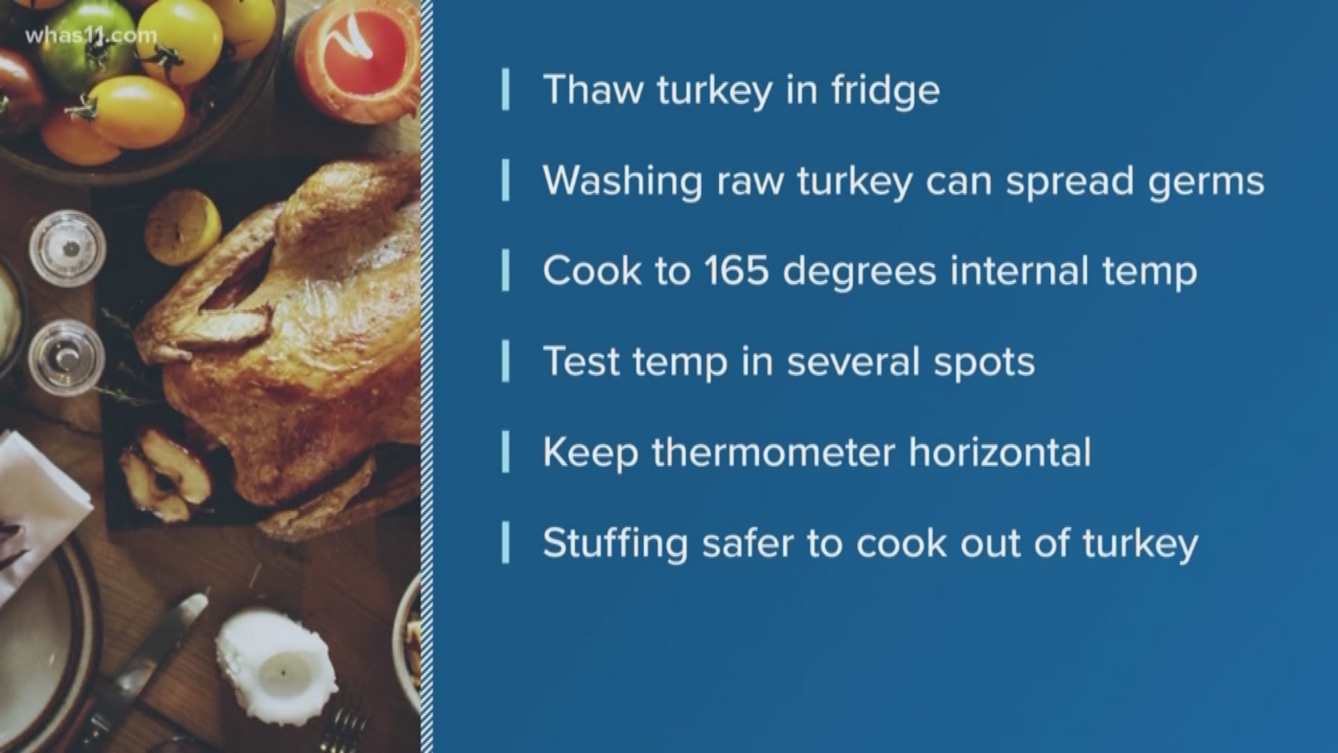 It's the iconic dish of Thanksgiving, but the turkey could make you sick if you're not careful. Here are ways to stay healthy and happy this holiday.