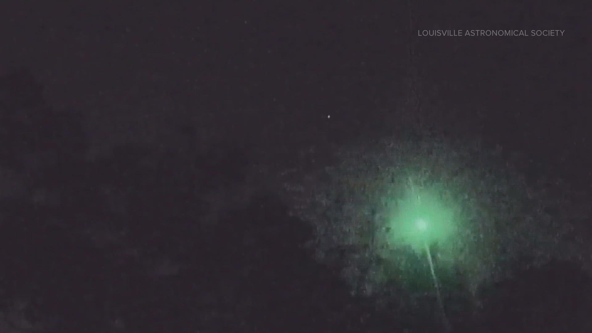 If you looked up in the sky from Kentuckiana on Monday and guessed you saw a fireball explode, you might not be wrong.