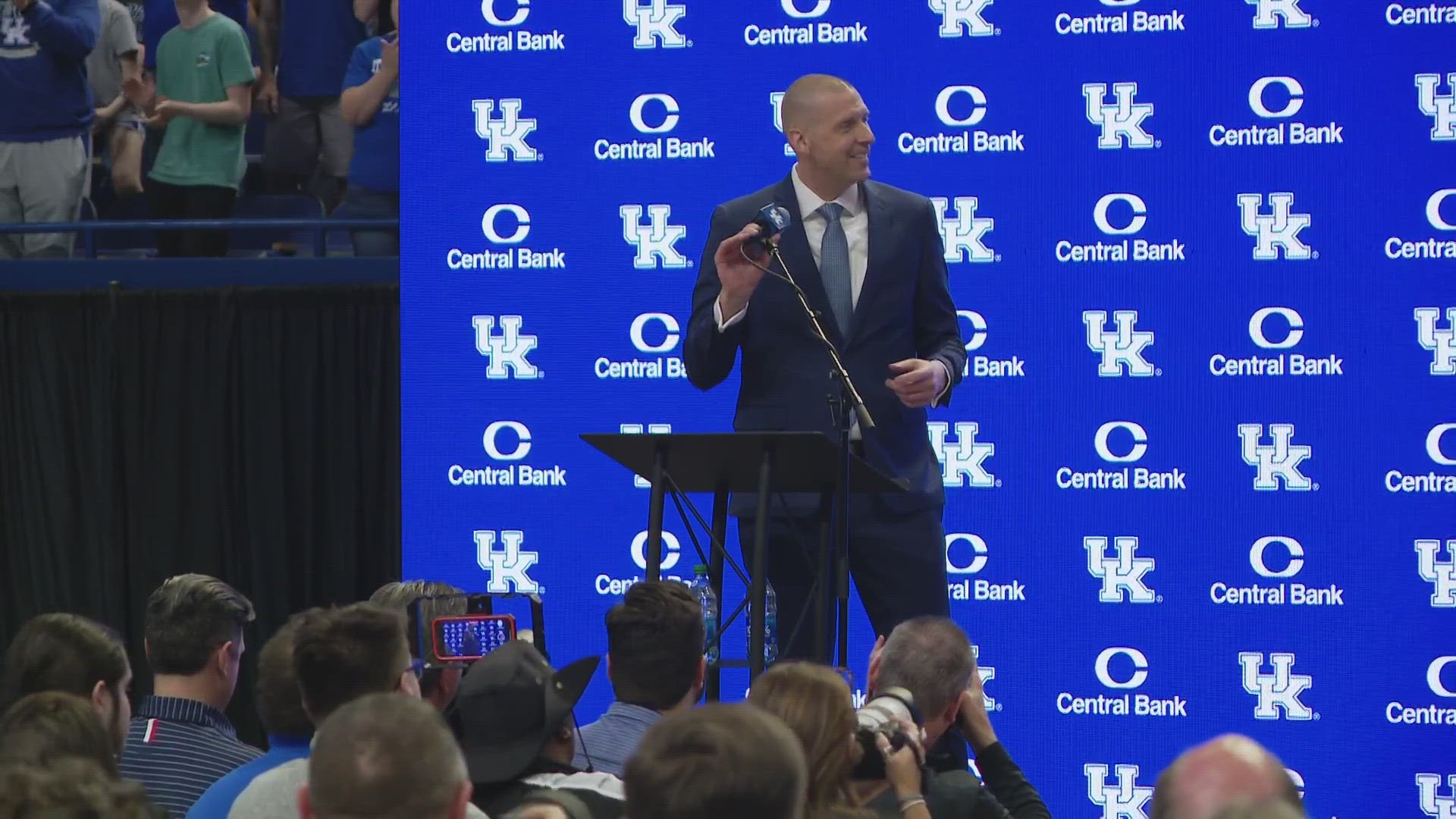 Rupp Arena was jam-packed on Sunday as excited fans got to meet the newest leader of Big Blue Nation.