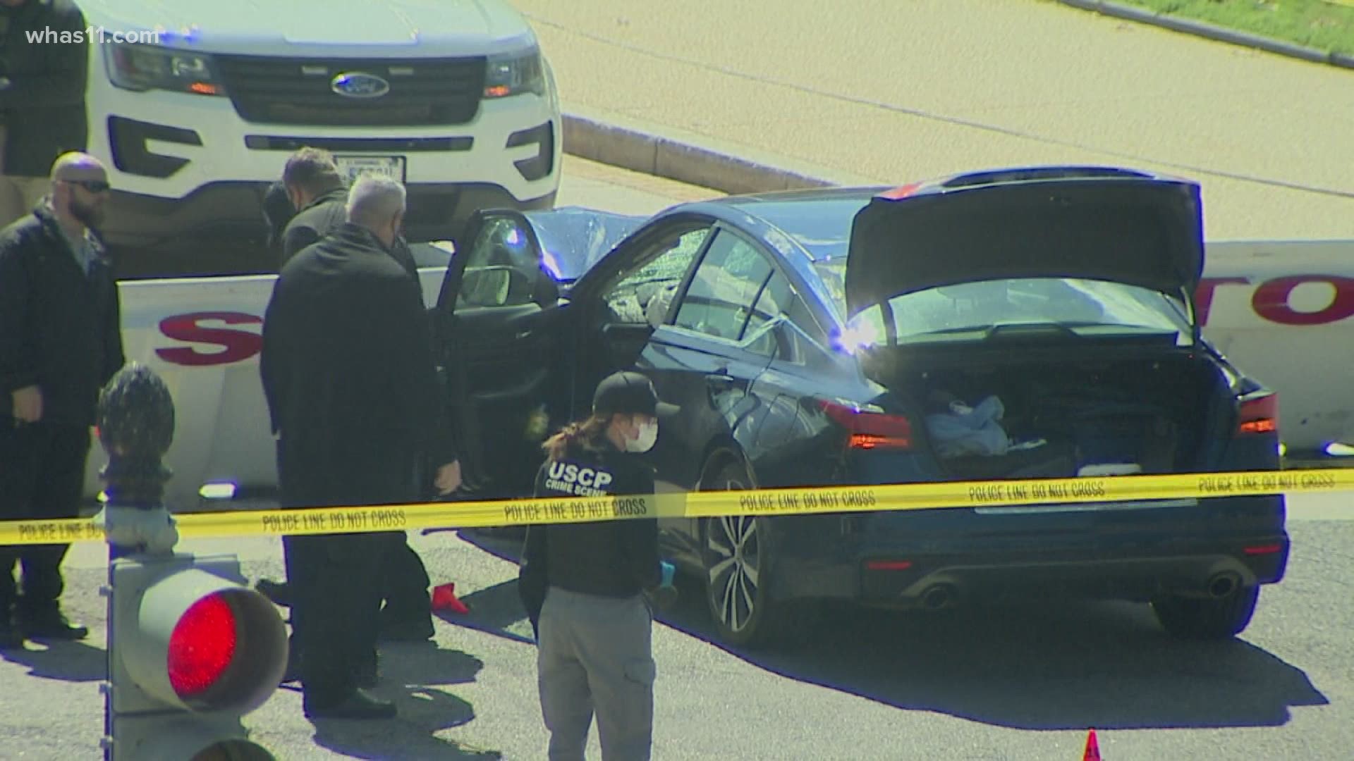 A Capitol Police officer is dead and another is injured after authorities say a man drove his car into a security checkpoint. The suspect was fatally shot by police.