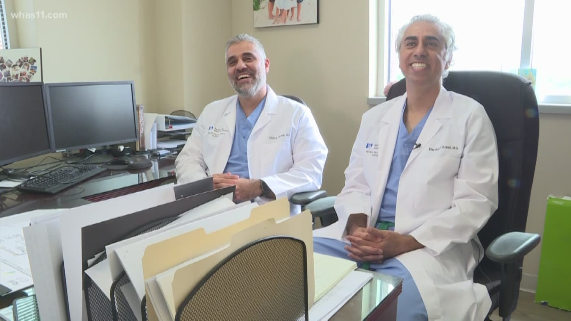 Doctors Mahan and Mayshan Ghiassi are also brothers. Born two years apart, now in the same profession, working at the same hospital, even in the same OR.