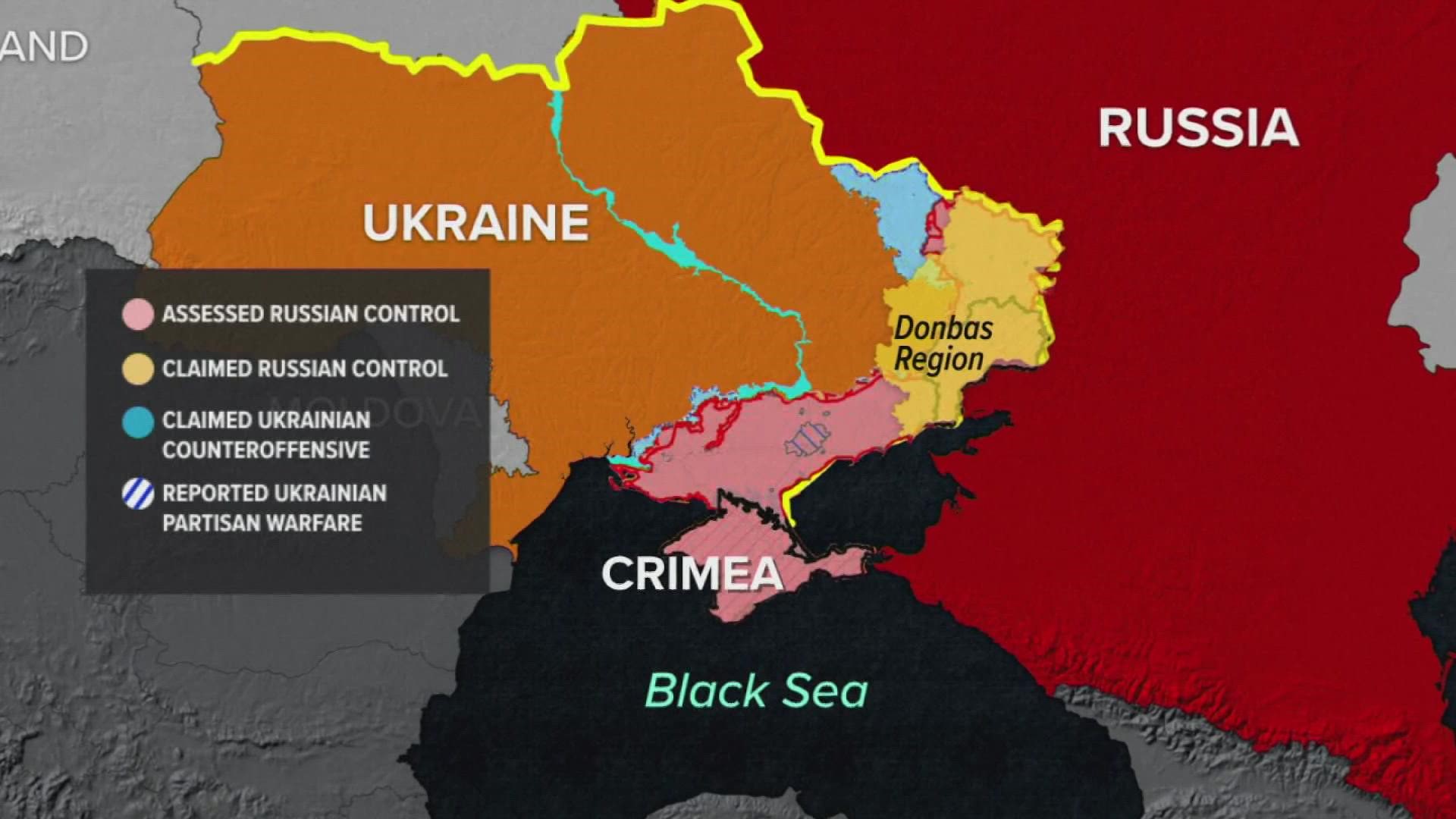 Ukrainian officials say they've broken through Russian lines in all of the four regions annexed last week by President Putin.