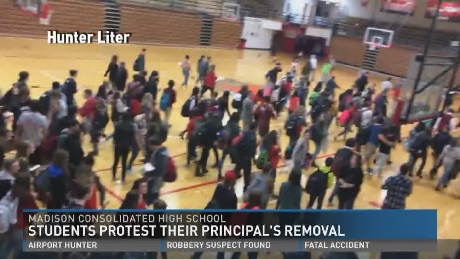 Students protest their principal s removal