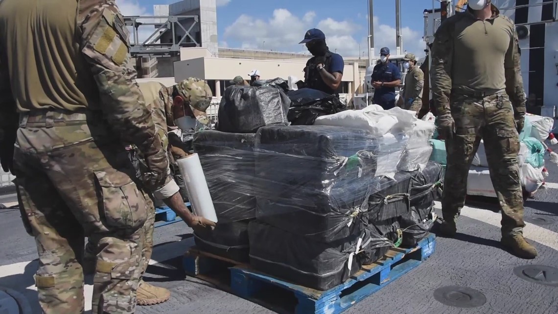 Coast Guard offloads 6,800 pounds of cocaine in Florida | whas11.com
