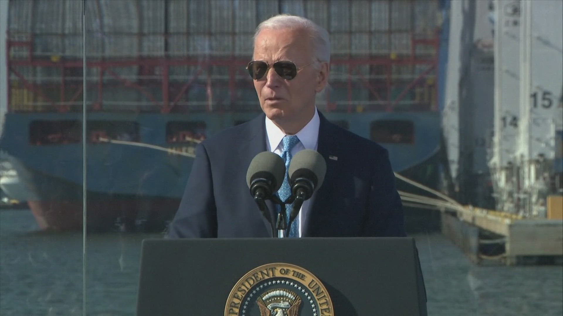 President Biden announced a $3 billion investment to help improve port infrastructure around the country and help support dock worker jobs.