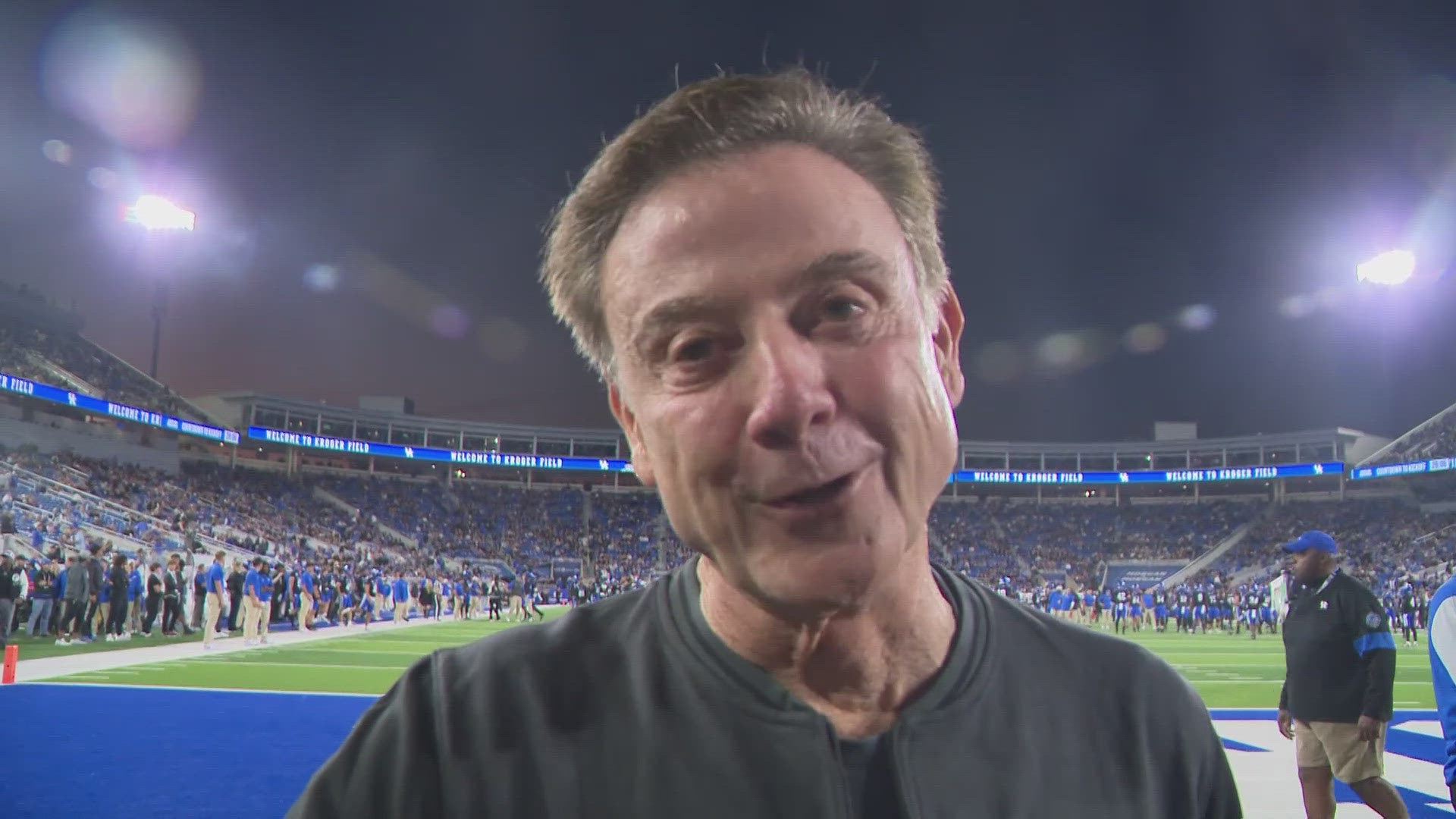 Hall of Fame coach Rick Pitino raised the eyebrows of Louisville fans when he made a surprise appearance at Kentucky's Big Blue Madness over the weekend.