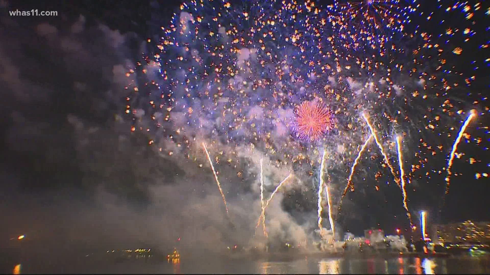 Thunder Over Louisville fireworks locations for 2021