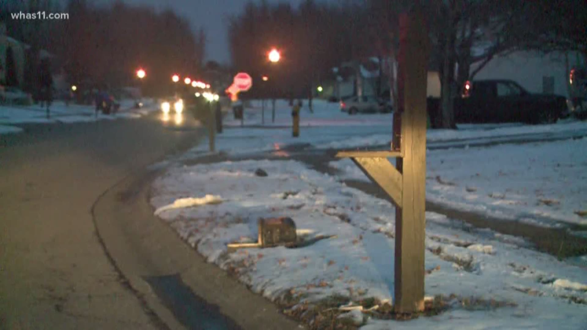 LMPD started getting reports of run over mailboxes in Okolona last week.