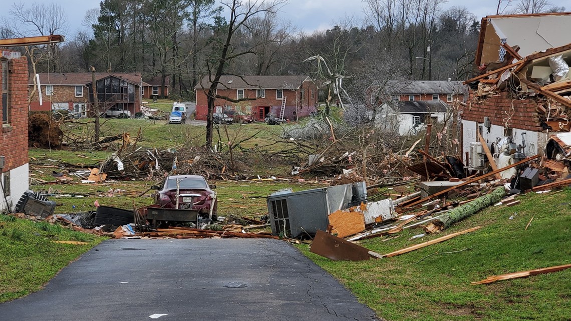 50 miles of destruction Nashville tornado spared nothing in path