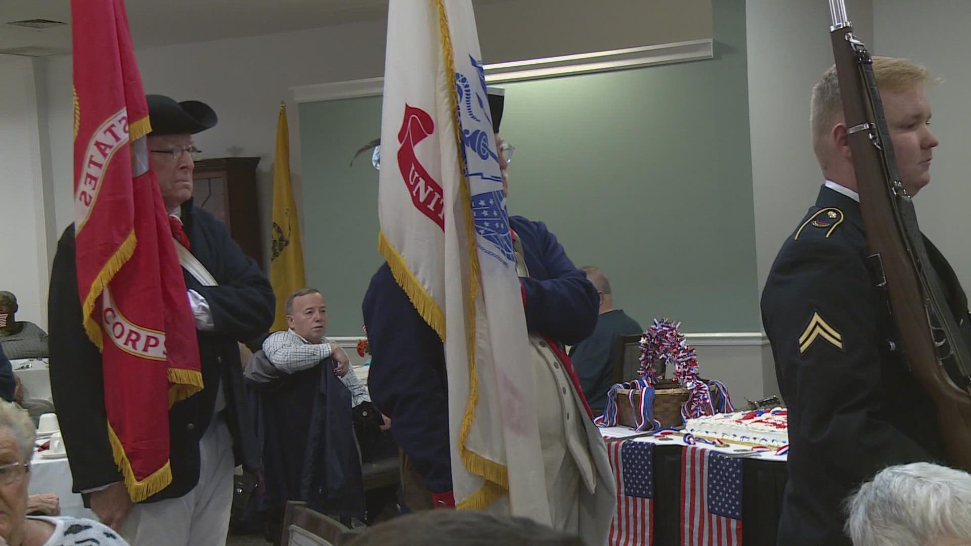 In the Forum on Brookside's ballroom, dozens of veterans came together to honor their time in the military.