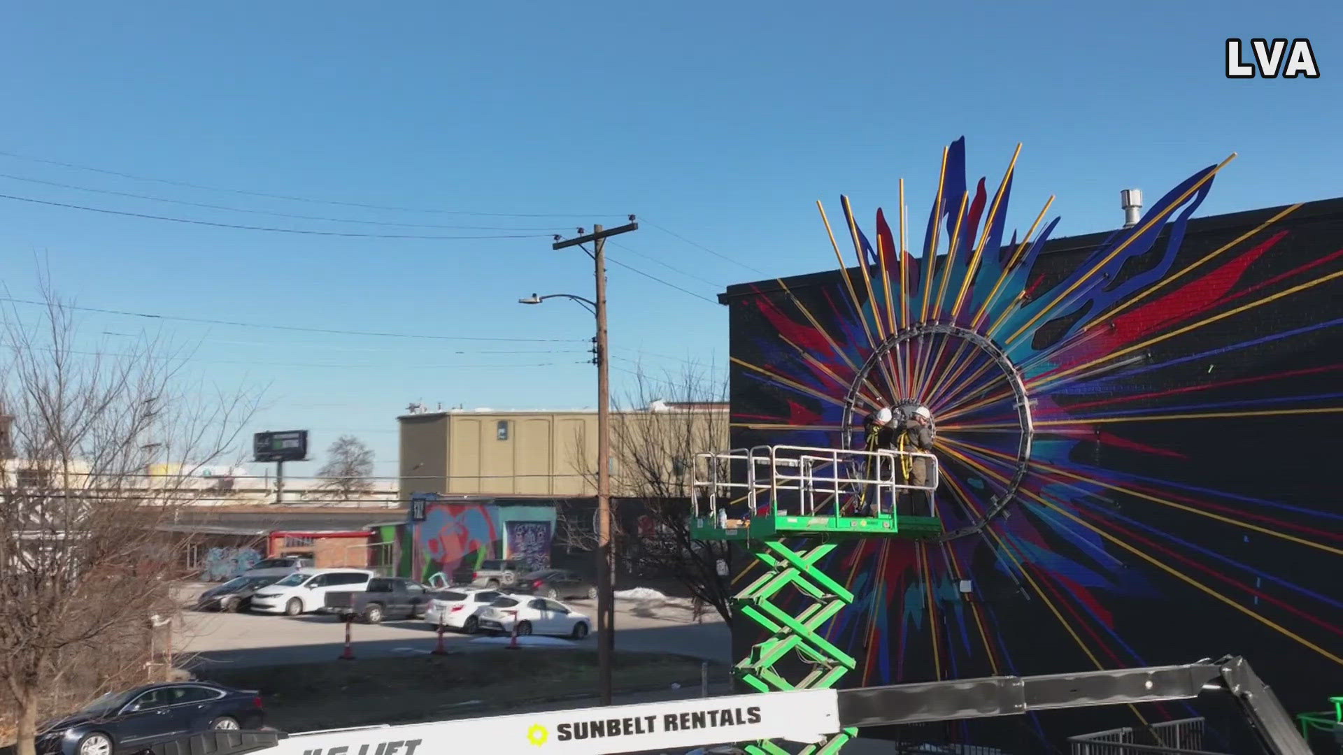 3-D sculpture lights up west Louisville neighborhood