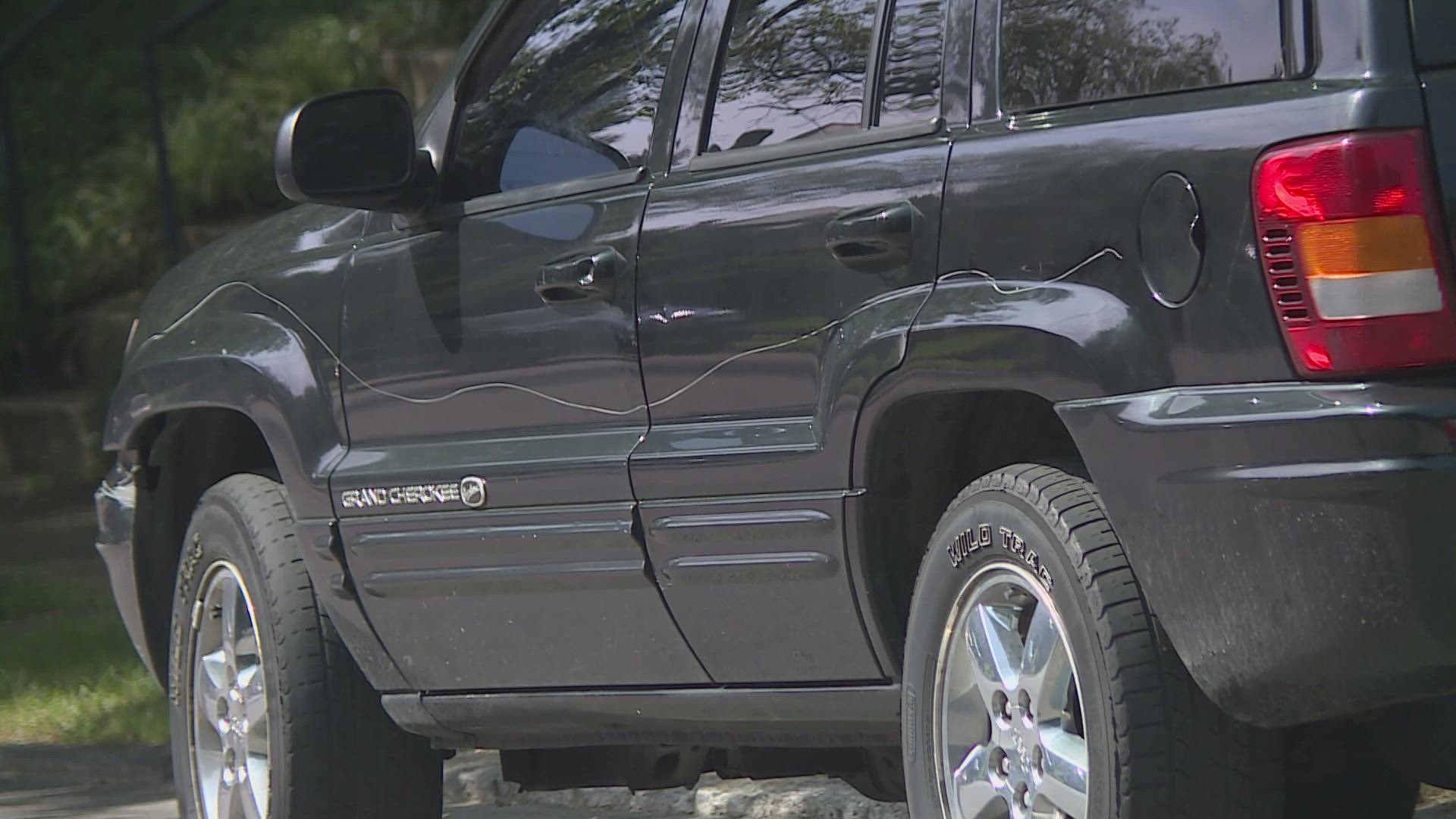 Neighbors said someone walked through the neighborhood, keying several cars on Saturday.